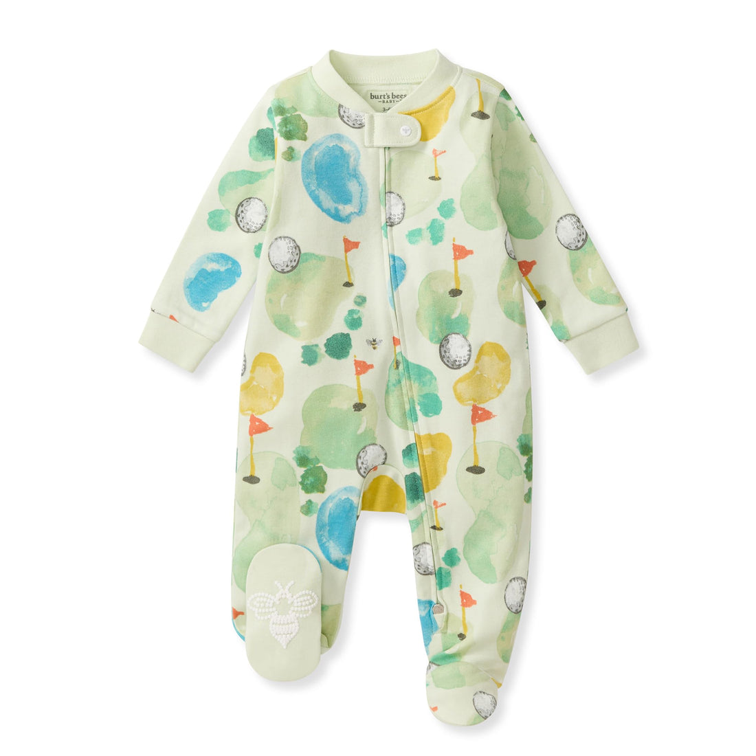 Burt's Bees Baby Organic Cotton Sleep and Play Footed Pajamas for Boys