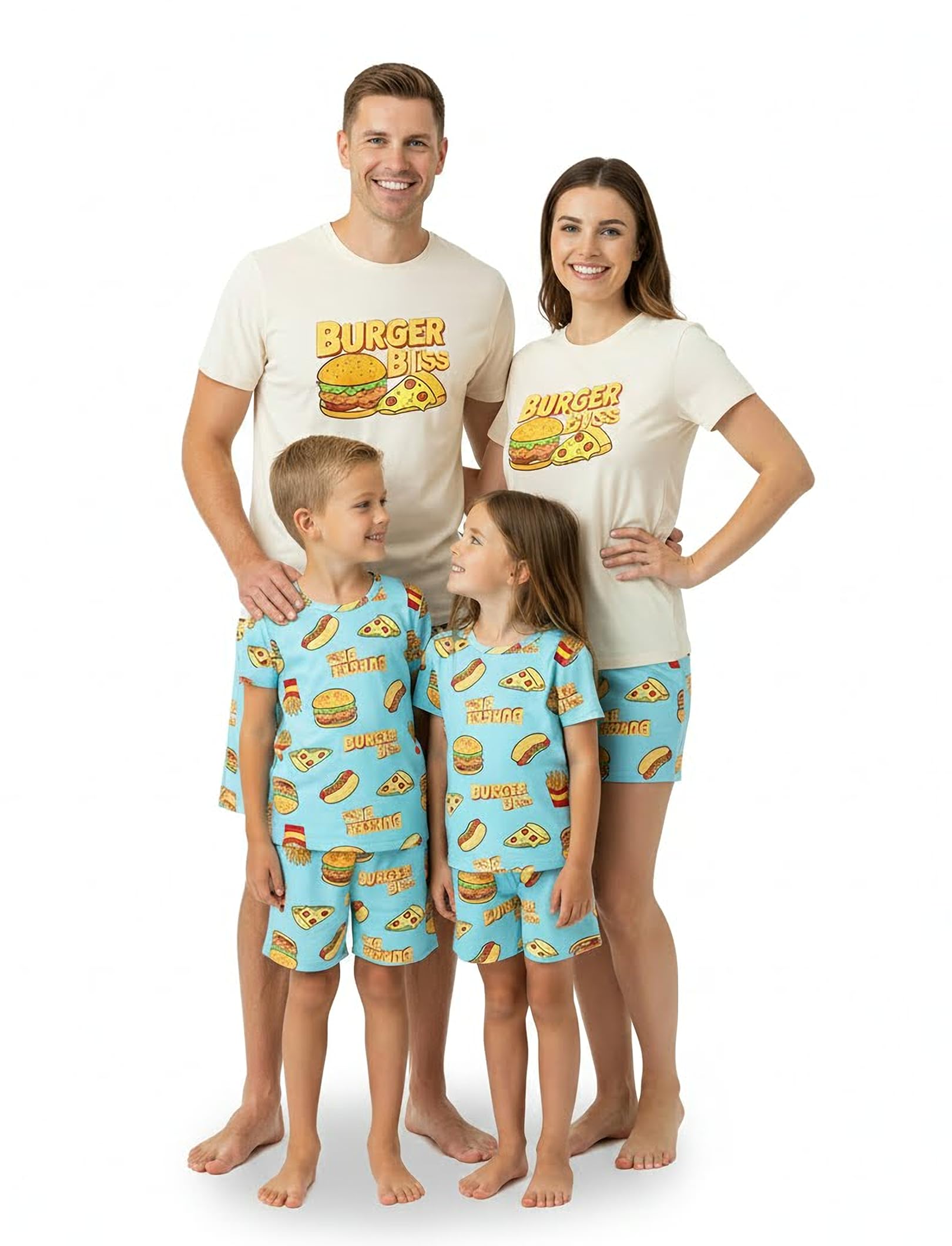 PATPAT Family Matching Short Sleeve Pajama Sets - Perfect for Family Photos & Holiday Celebrations WEBE CLOTHING