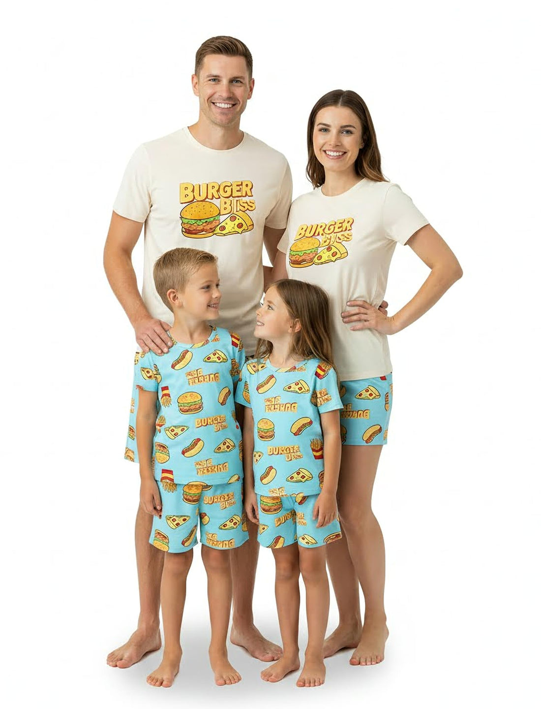 PATPAT Family Matching Short Sleeve Pajama Sets - Perfect for Family Photos & Holiday Celebrations WEBE CLOTHING