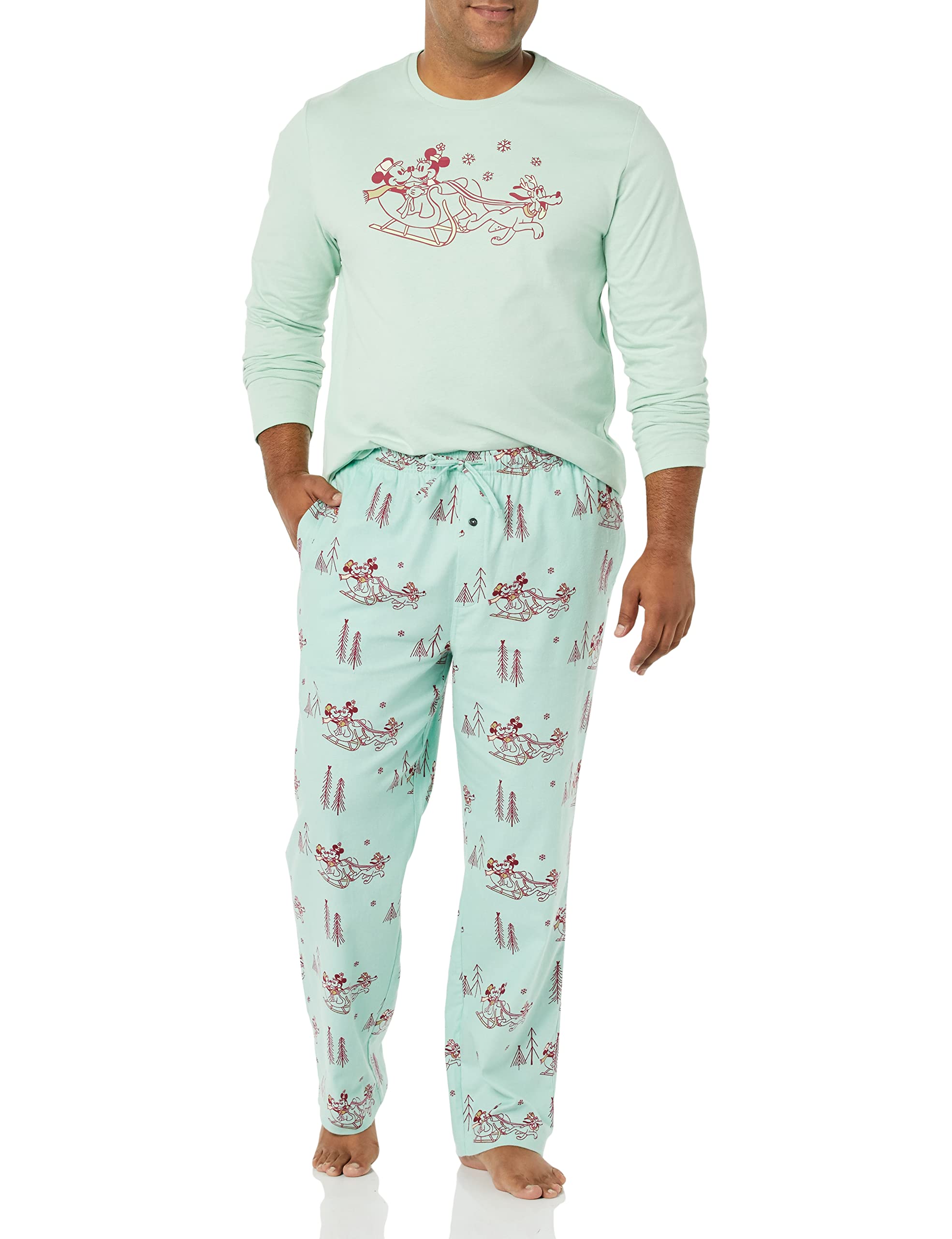 Amazon Essentials Disney | Marvel | Star Wars Men's Flannel Pajama Sleep Sets WEBE CLOTHING