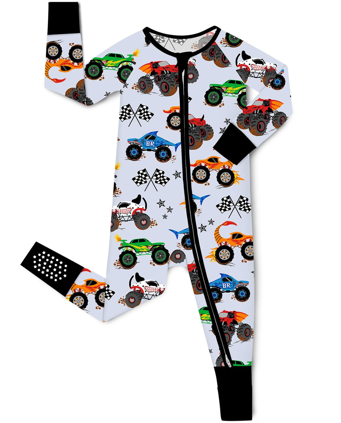 babee Reshinee Bamboo Viscose Baby Convertible Footie Pajama, Zipper Pajamas for Baby Boys & Girls, Sleep & Play Footed