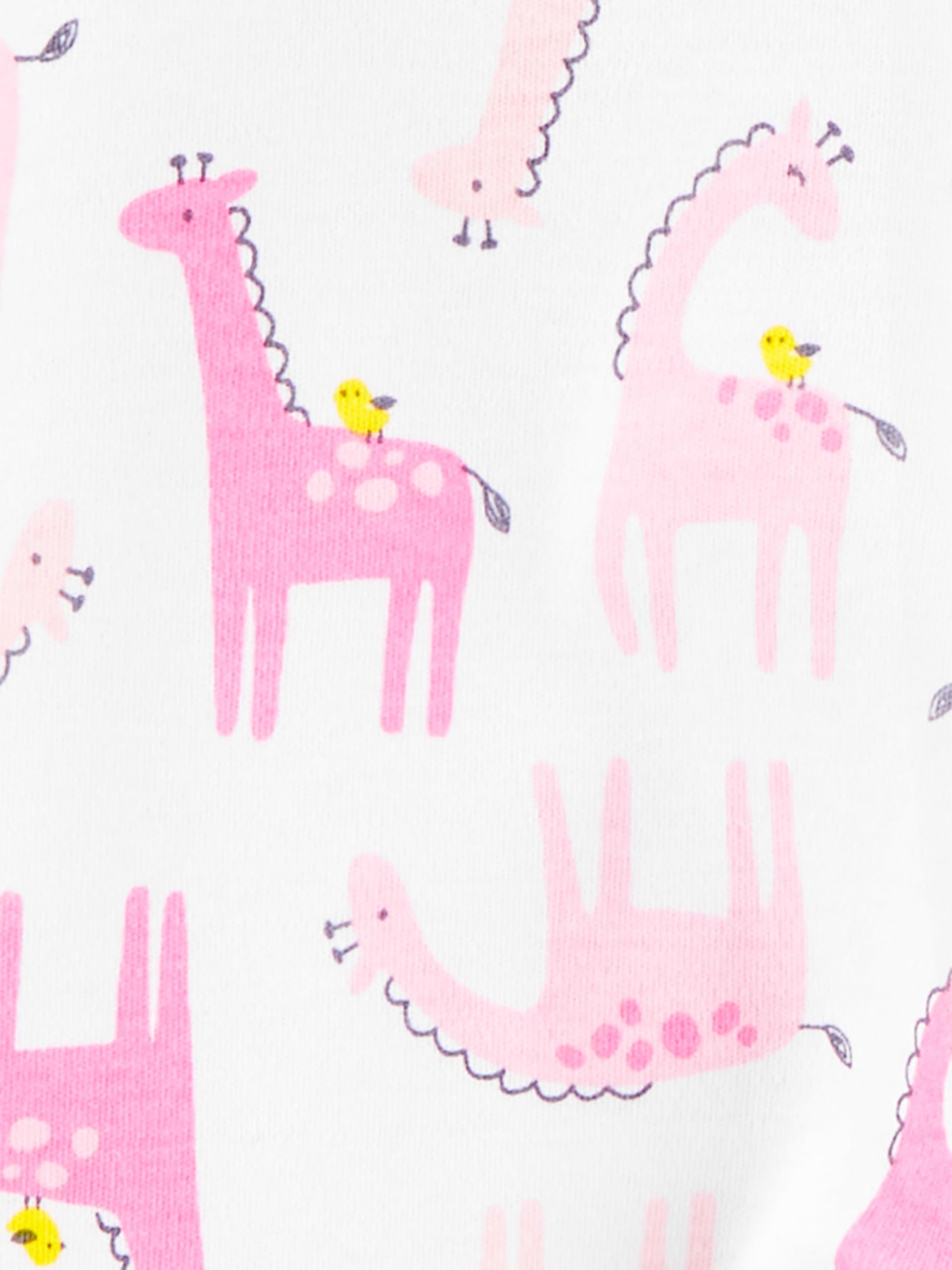 Simple Joys by Carter's Baby Girls' Cotton Footed Sleep and Play, Pack of 2