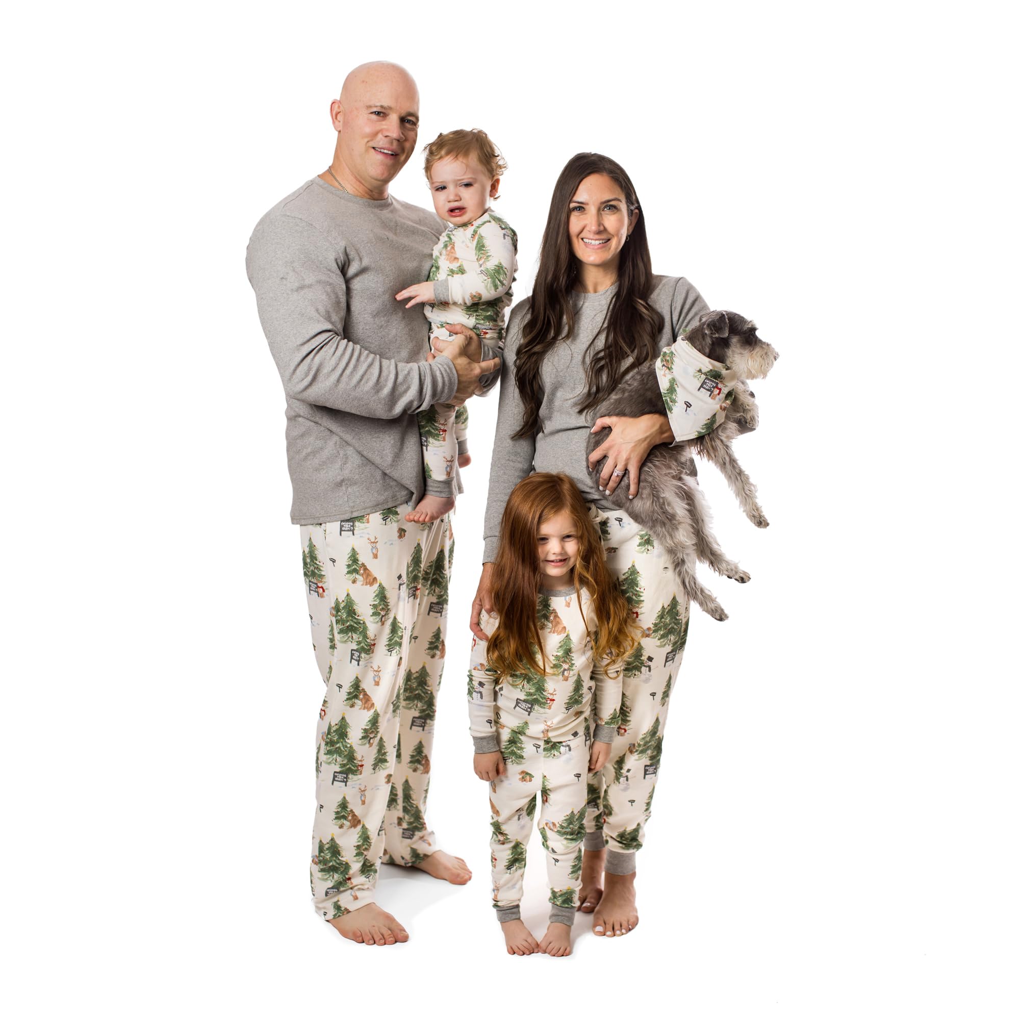Burt's Bees Baby Matching Family Jammies, Organic Cotton Holiday Pajamas for Kids, Adults, & Pets, Perfect for Family Photos