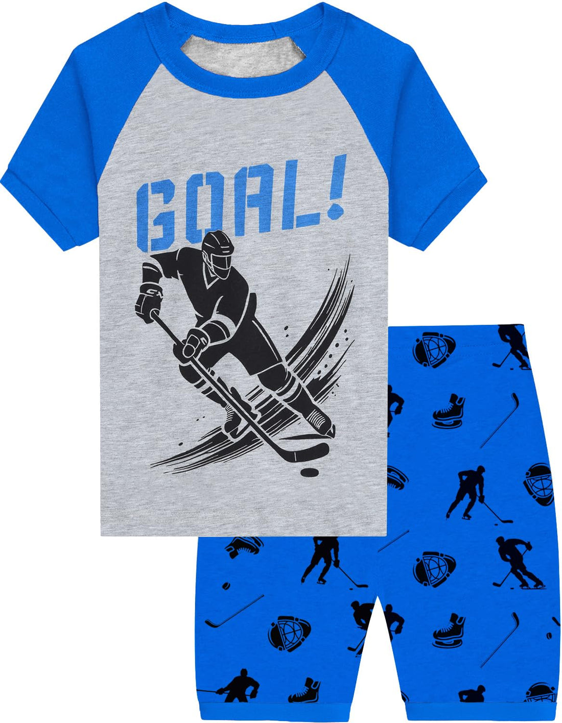Little Hand Toddler Boys Pajamas Kids Dinosaur Summer PJS Monster Truck Boy Tractor Jammies Hockey Short Sets 2-7 Years