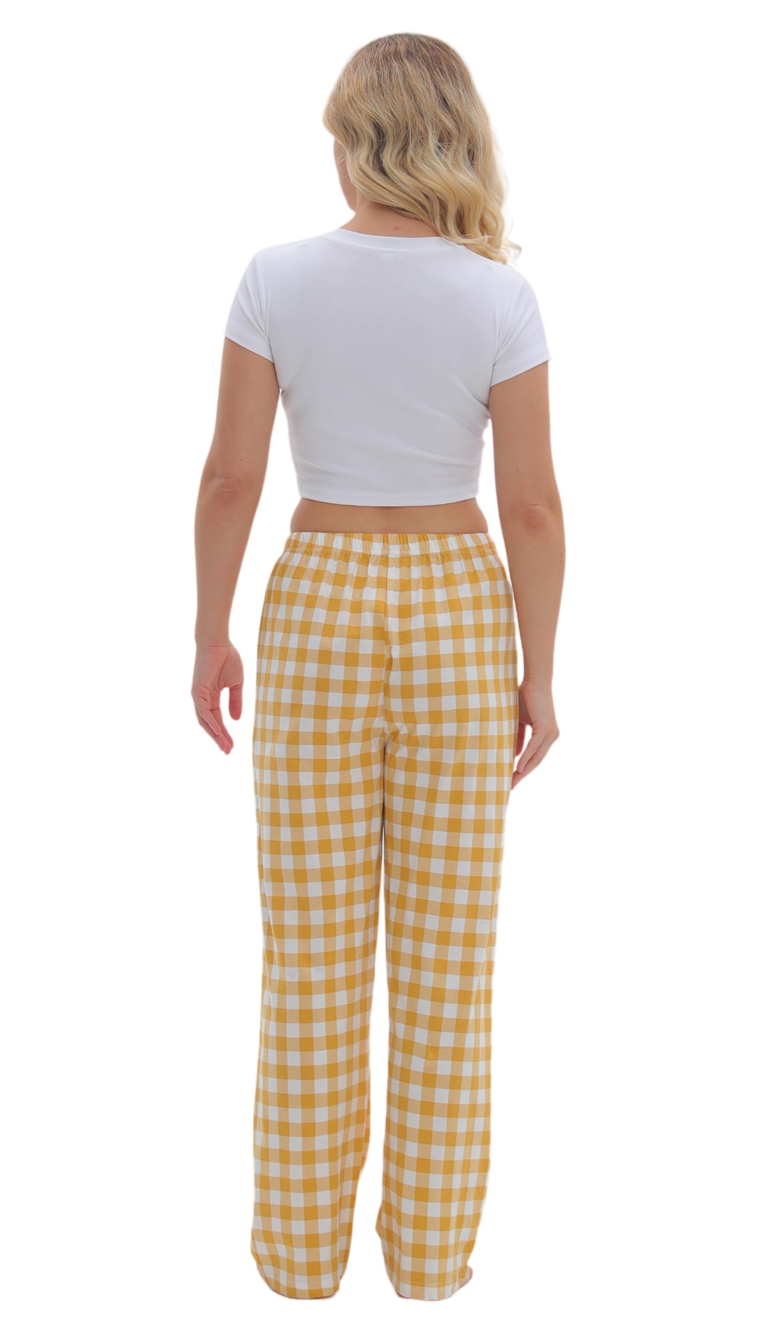 SAMGU Women's Pajama Pants, Soft Cotton Sleep Lounge Pants, Comfy Homewear pjs, Elatic Waist Pajama Bottom Pants for Women