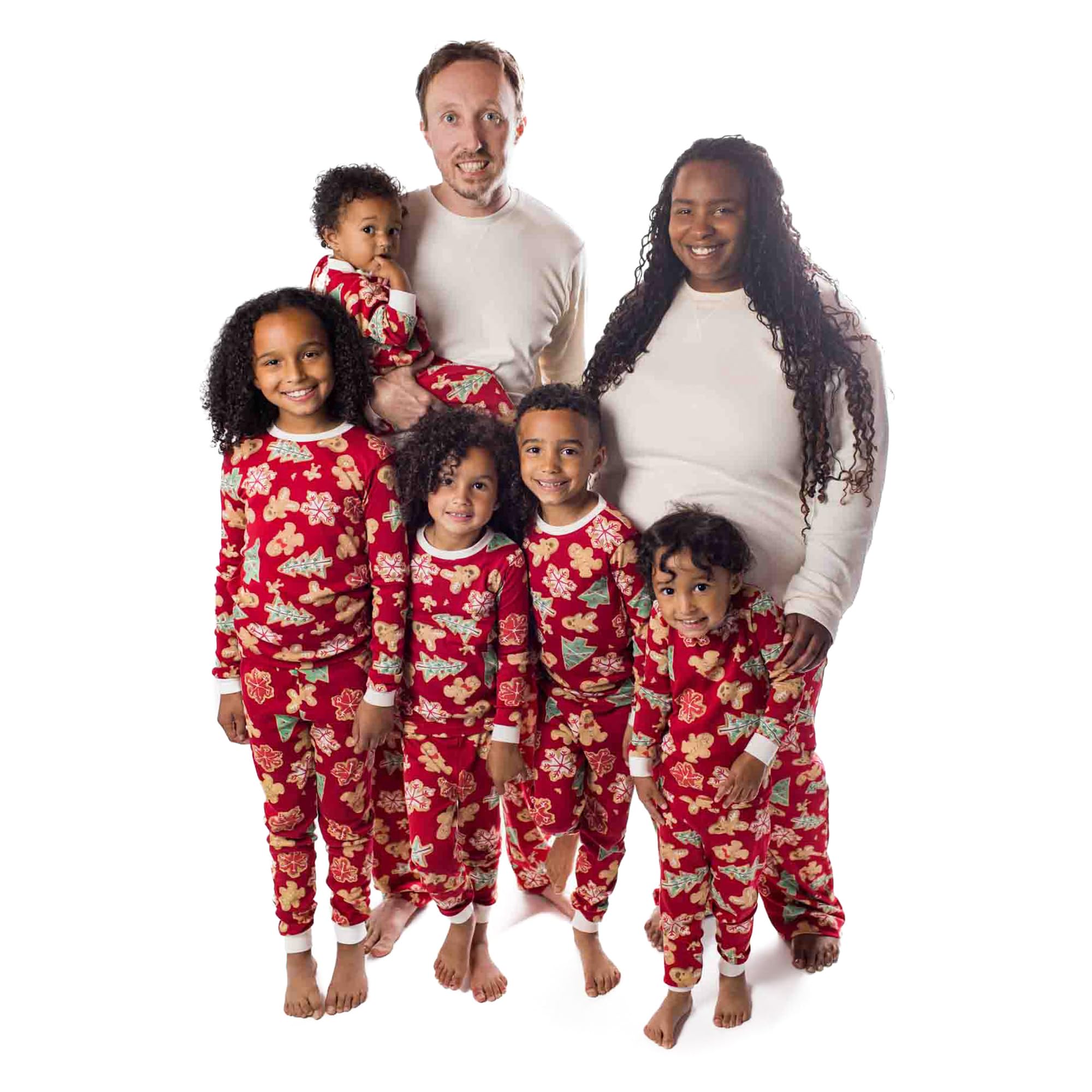 Burt's Bees Baby Matching Family Jammies, Organic Cotton Holiday Pajamas for Kids, Adults, & Pets, Perfect for Family Photos