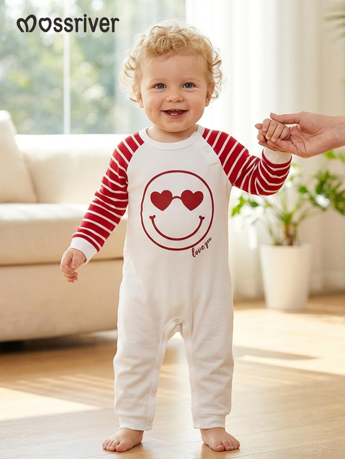 MOSSRIVER Family Pjs Matching Sets Short Sleeve Graphic Tops Holiday Shirts Cute Pajamas Pants Set Vacation Summer Outfits