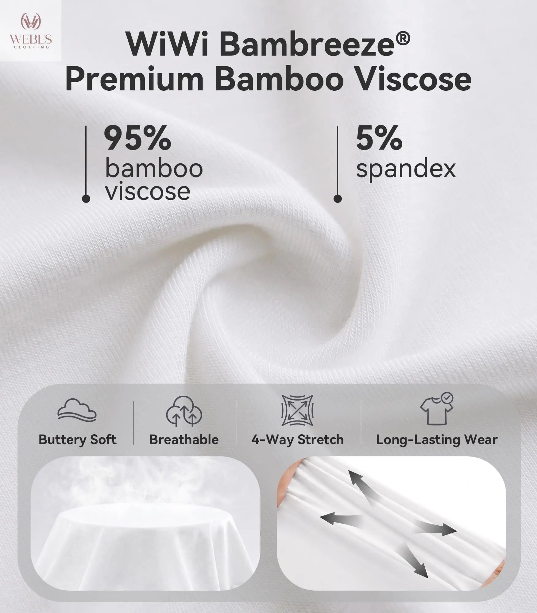 WiWi Bamboo Viscose Shirts for Women, Super Soft Short Sleeve Sleep Pajama Tops, Cooling Satin V Neck Summer Lounge Wear