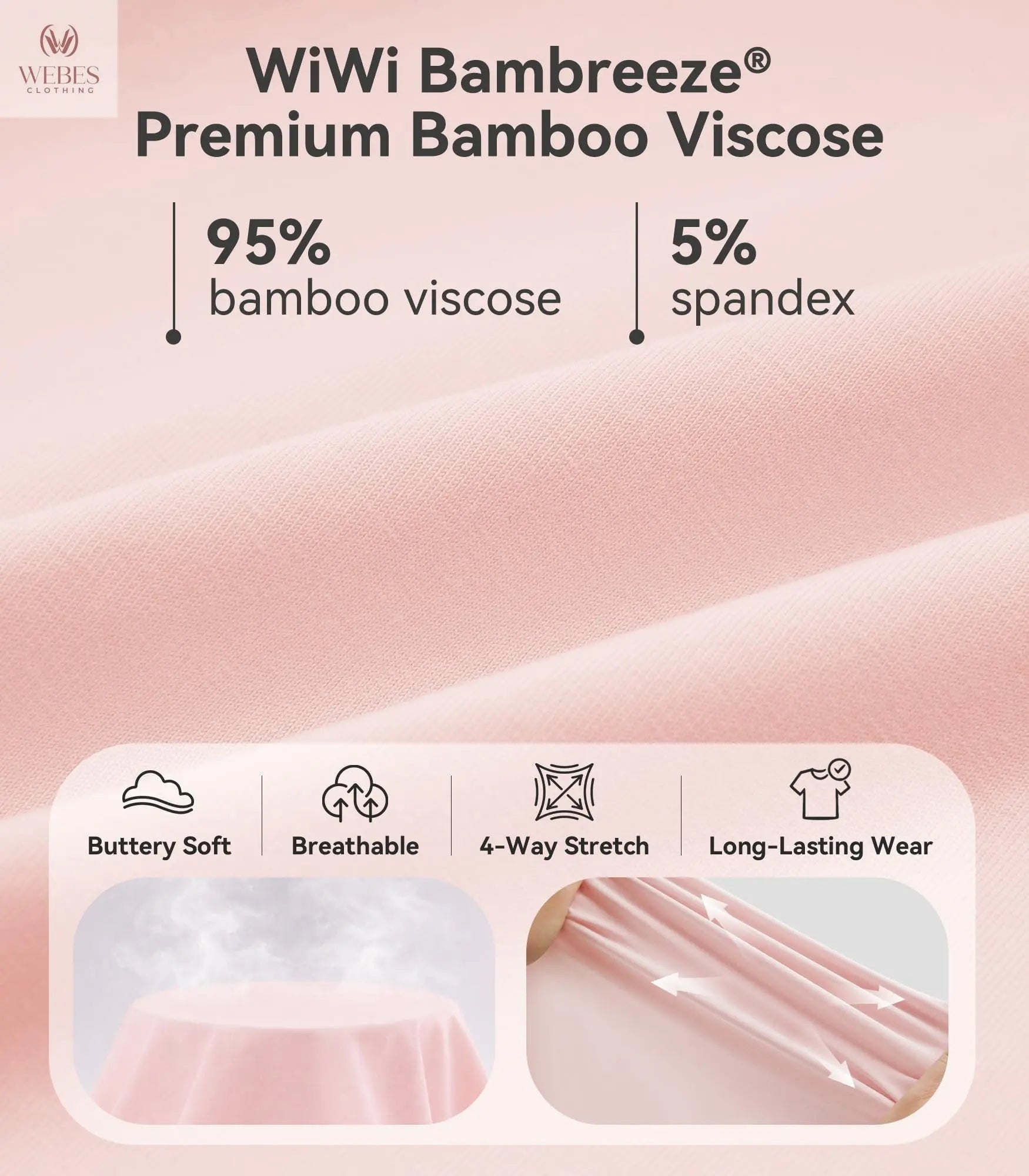 WiWi Bamboo Viscose Shirts for Women, Super Soft Short Sleeve Sleep Pajama Tops, Cooling Satin V Neck Summer Lounge Wear