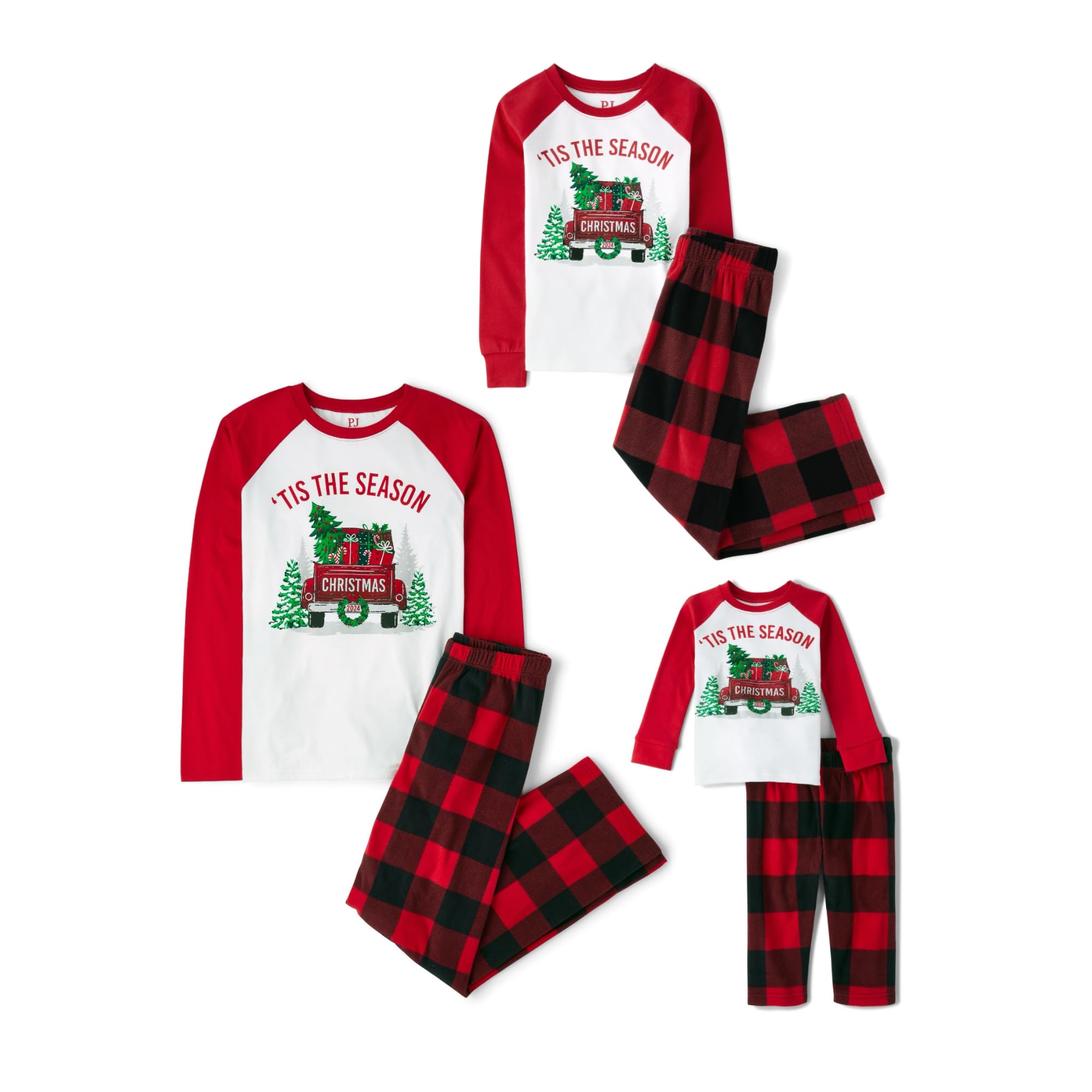 The Children's Place Family Matching Holiday Pajama Sets, Fleece WEBE CLOTHING