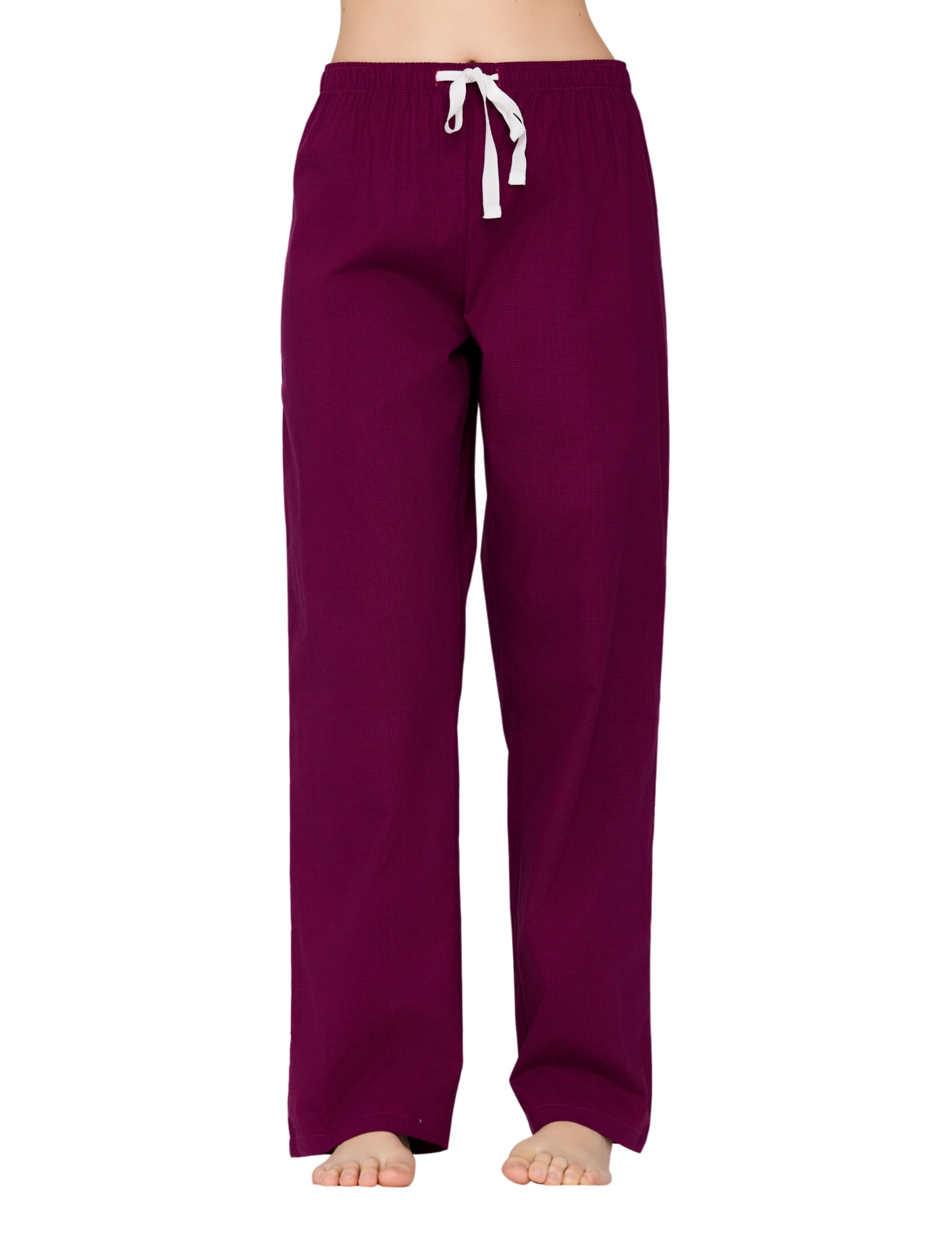 CYZ Women's 100% Cotton Woven Poplin Sleep Pajama Pants