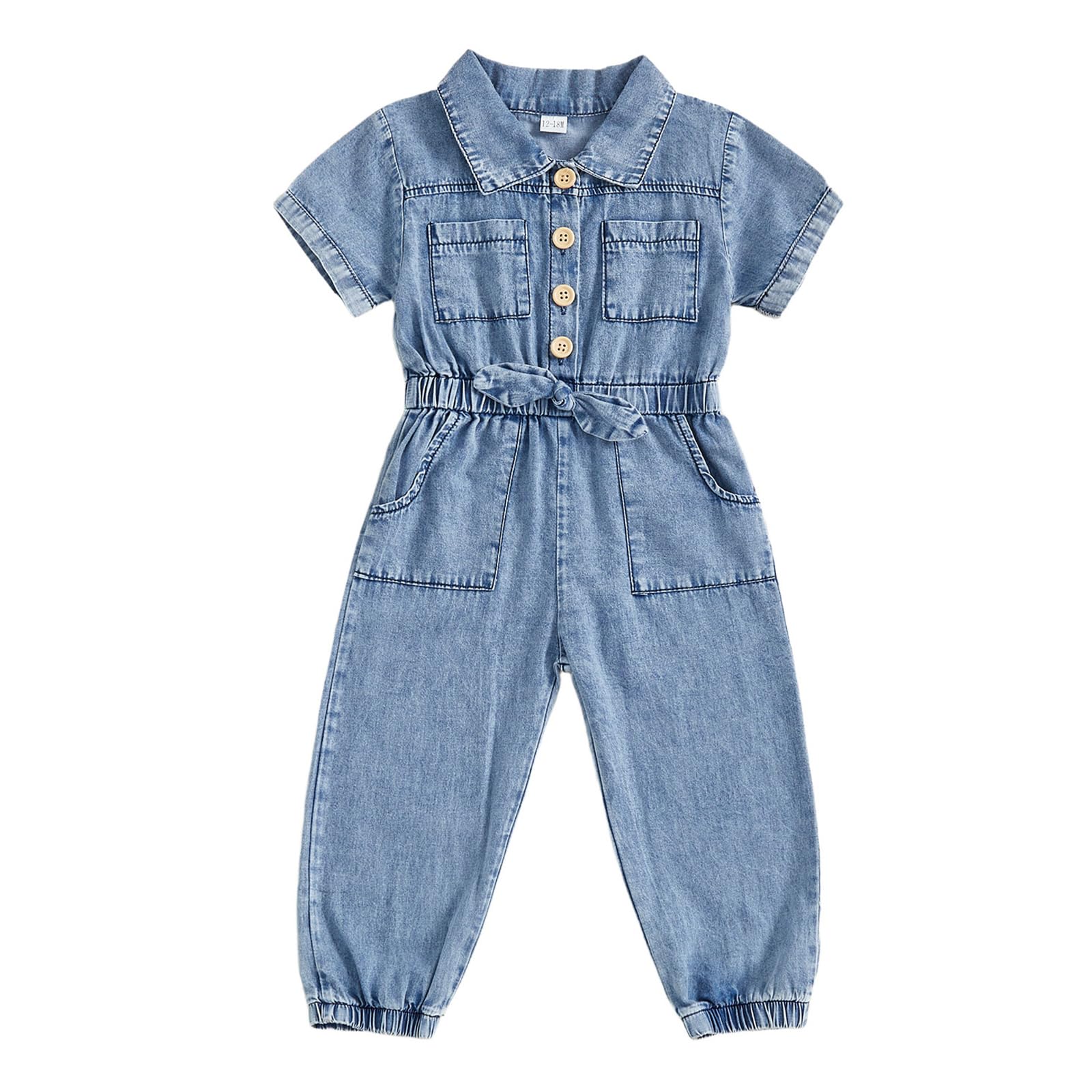Summer Toddler Girl Jumpsuit Shorts Little Girl Overalls Clothes Baby Jean Romper Jumpsuit One Piece Outfit WEBE CLOTHING