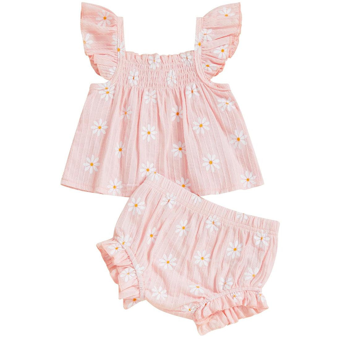 Mubineo Baby Girl Summer Clothes Cute Ruffle Tops Dress Shorts Outfits Set Infant Toddler Shirt Bloomers Princess Outfit WEBE CLOTHING