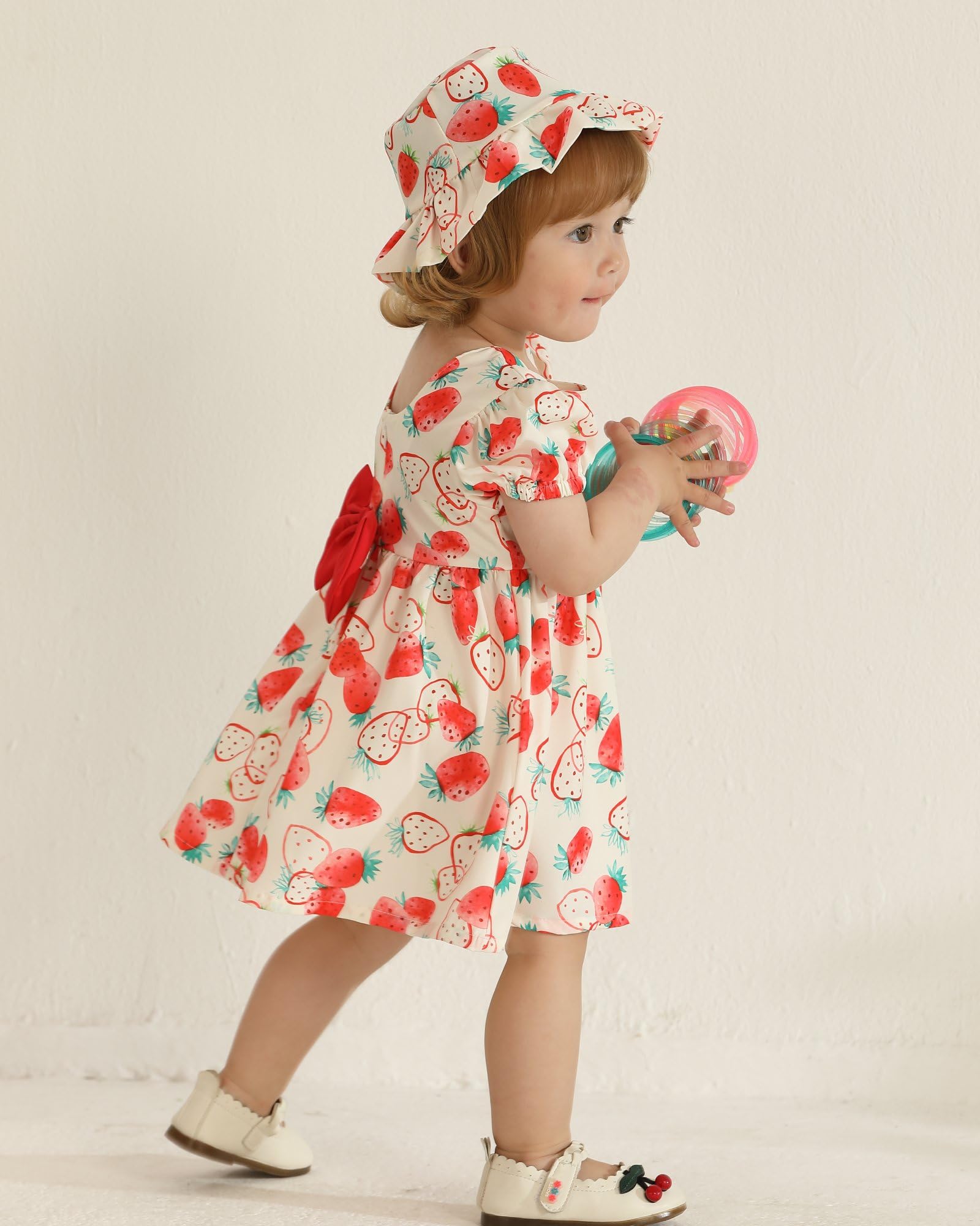 sweetabby Toddler Baby Girl Dresses Summer Clothes Boho Short Sleeve Dress Ruffle Infant Sundress Cute Girls Outfit WEBE CLOTHING