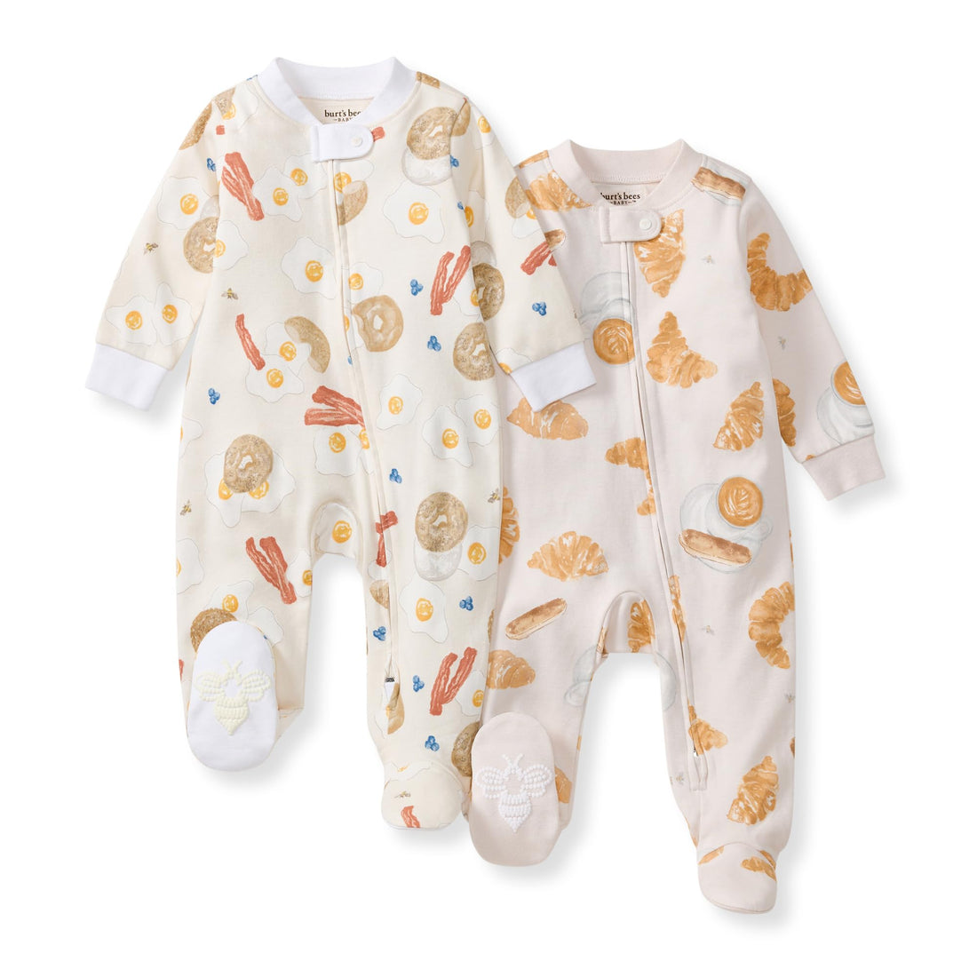 Burt's Bees Baby Organic Cotton Sleep and Play Footed Pajamas for Boys