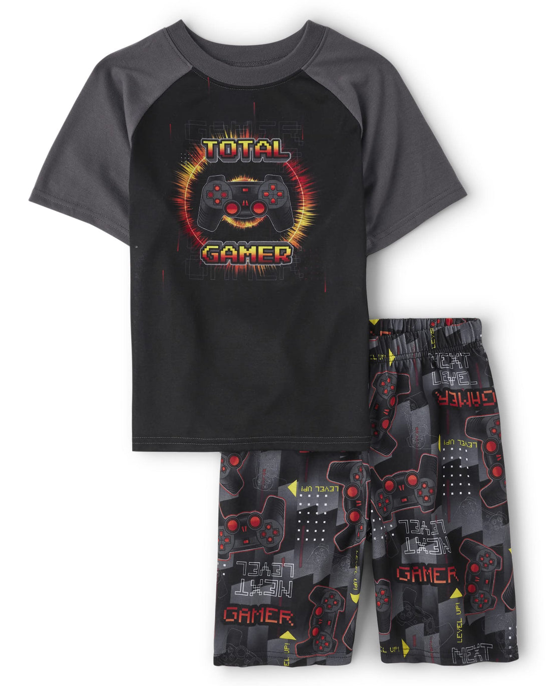 The Children's Place boys Short Sleeve Top and Shorts,2 Piece Pajama Set