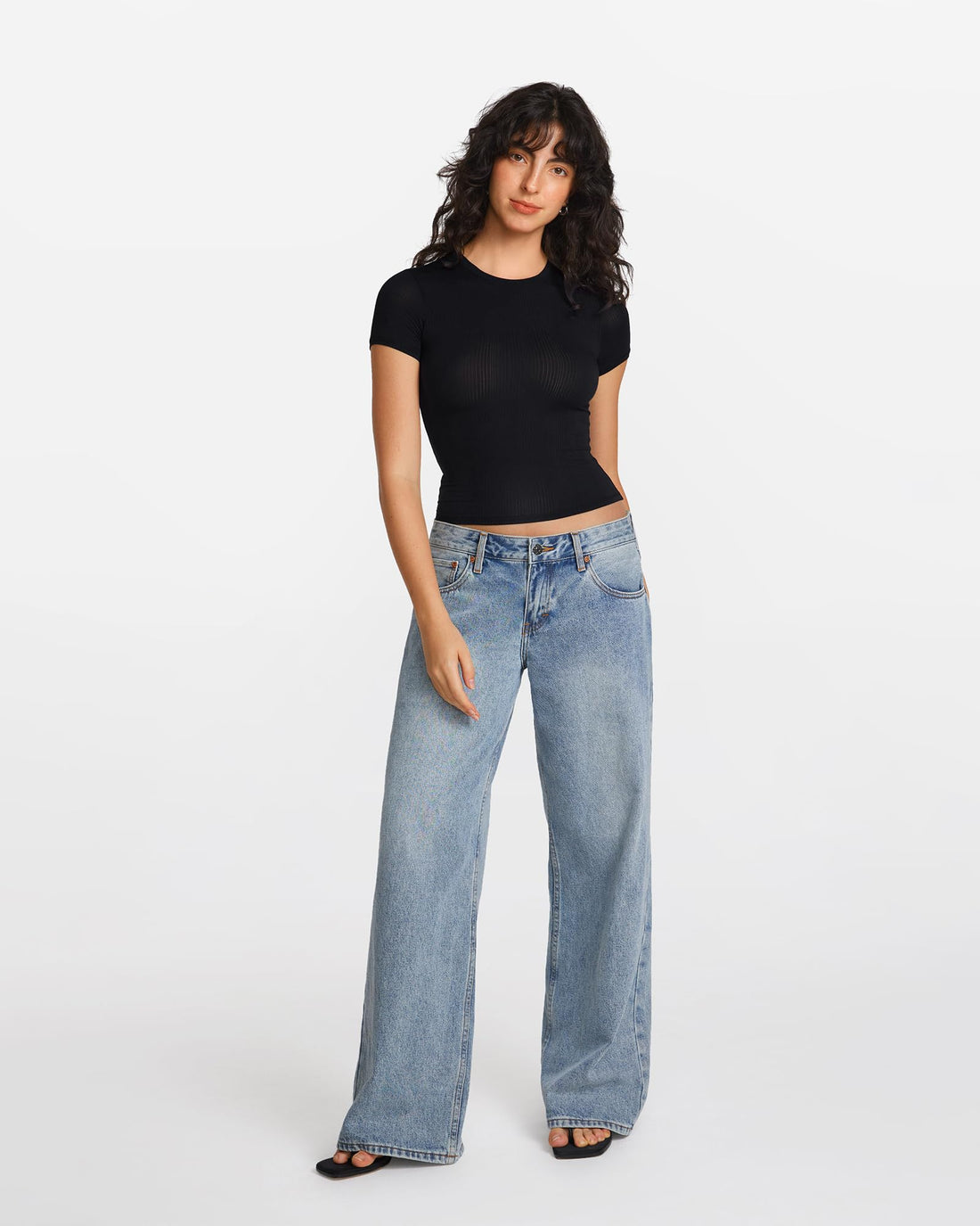 Natrelax Short Sleeve Going Out Tops for Women Modal Ribbed T Shirt Crewneck Summer Basic Slim Fit Sleep Tee WEBE CLOTHING
