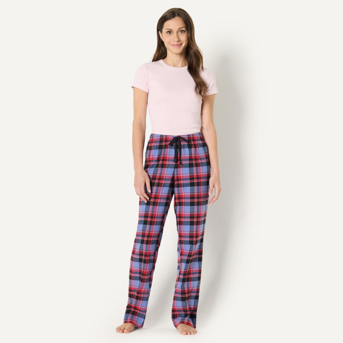 Amazon Essentials Women's Relaxed-Fit Brushed Flannel Pajama Sleep Pant with Drawstring