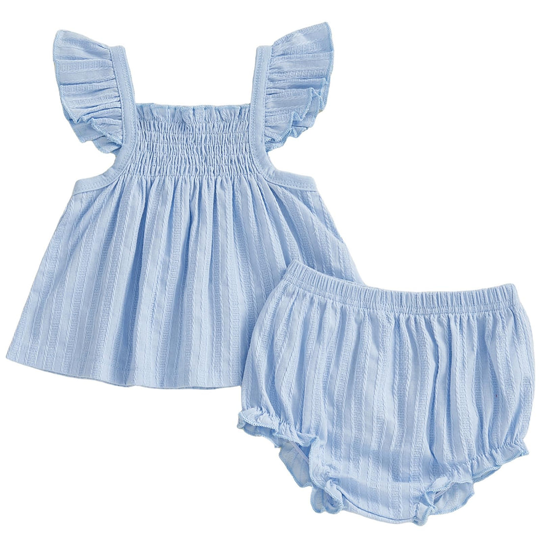 Mubineo Baby Girl Summer Clothes Cute Ruffle Tops Dress Shorts Outfits Set Infant Toddler Shirt Bloomers Princess Outfit WEBE CLOTHING