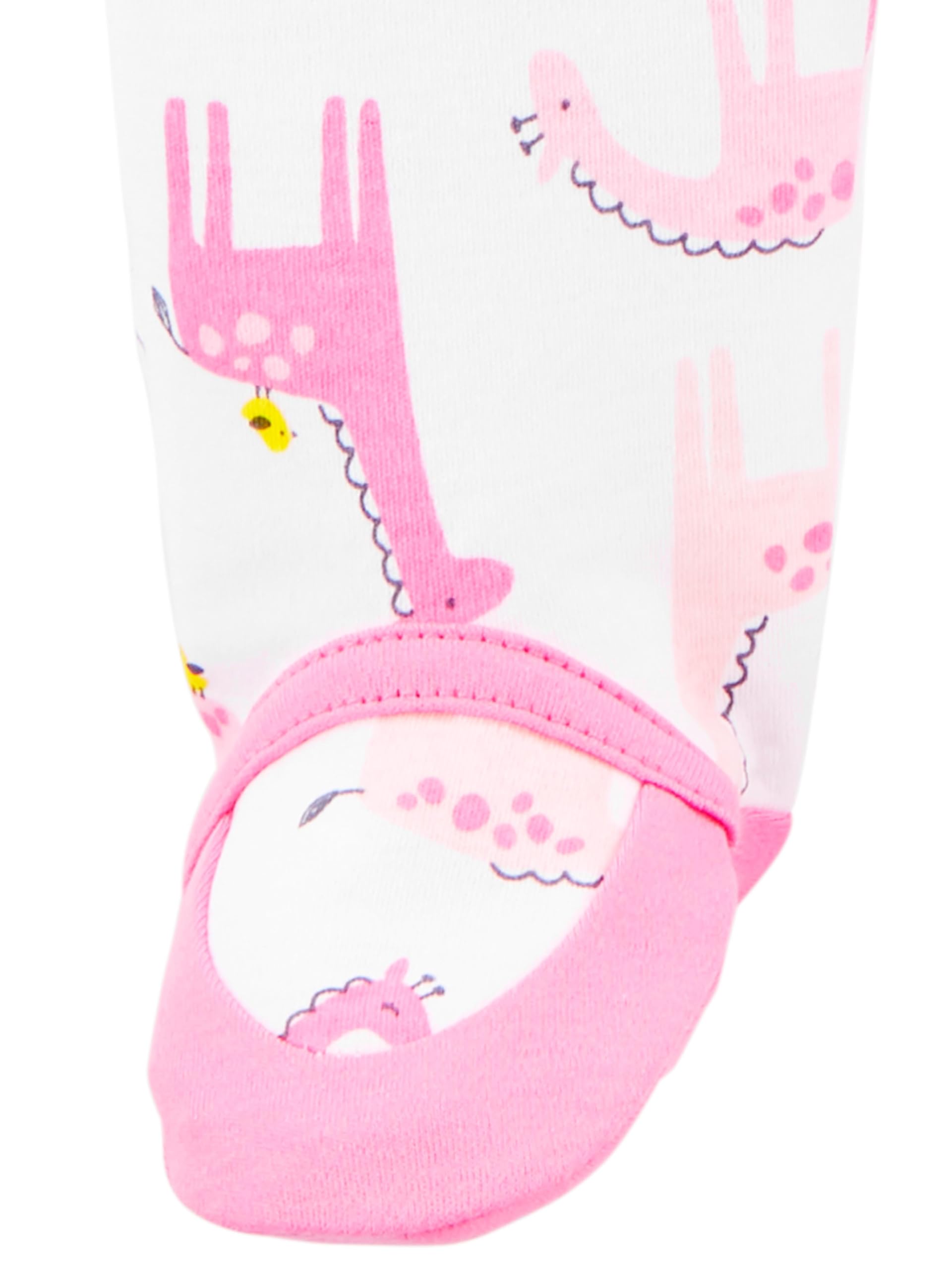 Simple Joys by Carter's Baby Girls' Cotton Footed Sleep and Play, Pack of 2