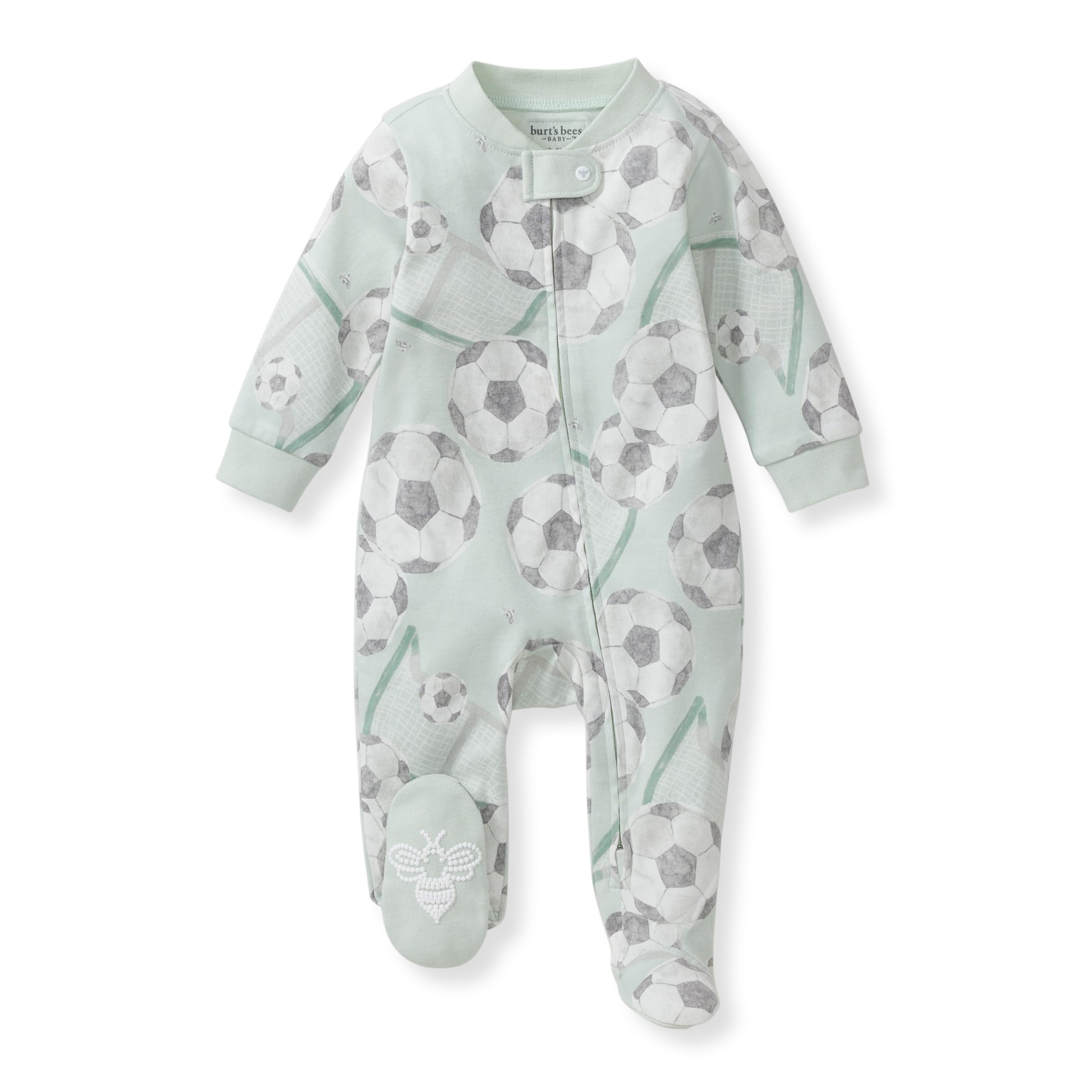 Burt's Bees Baby Organic Cotton Sleep and Play Footed Pajamas for Boys