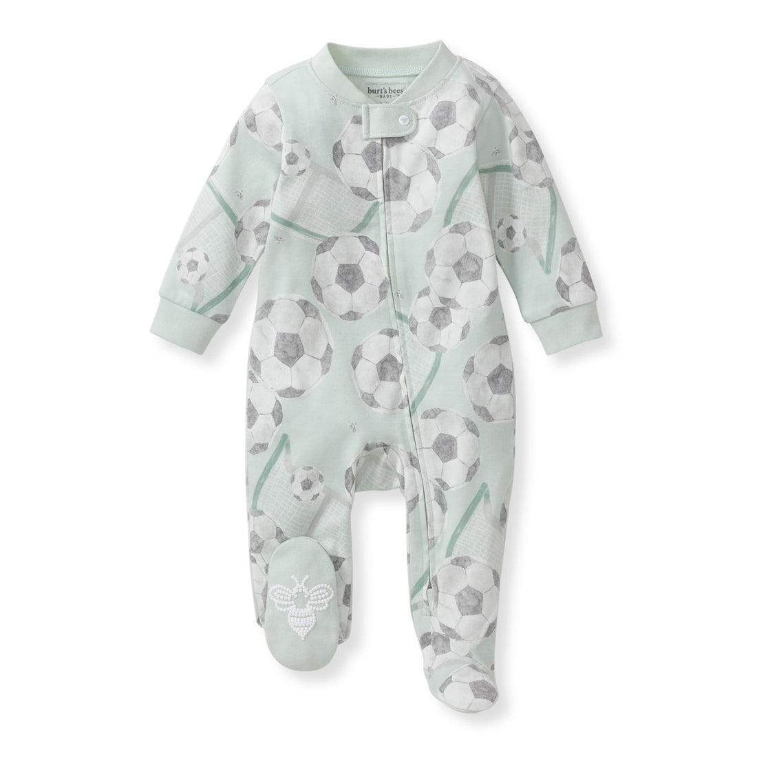 Burt's Bees Baby Organic Cotton Sleep and Play Footed Pajamas for Boys