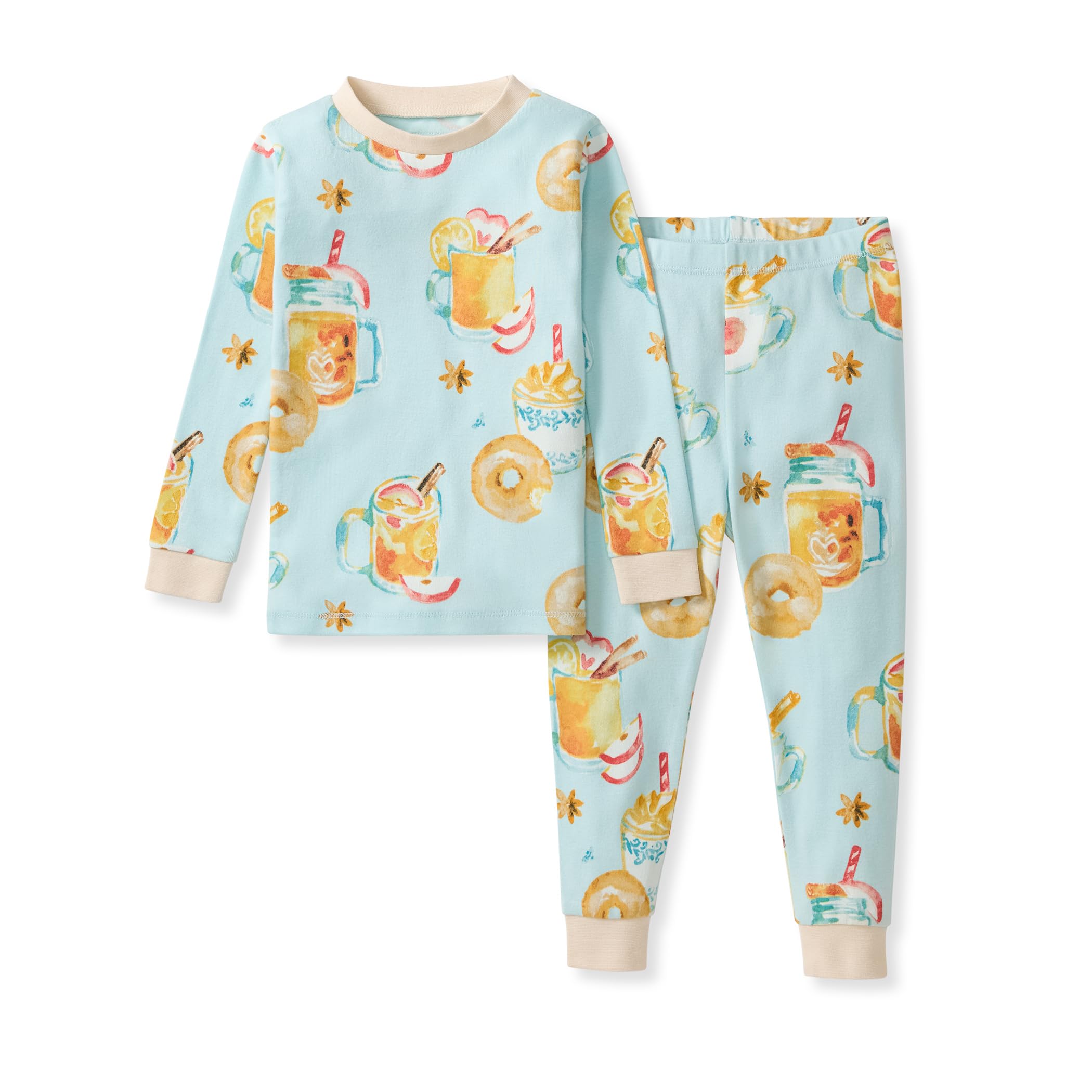 Burt's Bees Baby Organic Cotton Pajamas for Girls,100% Cotton Pajama Set