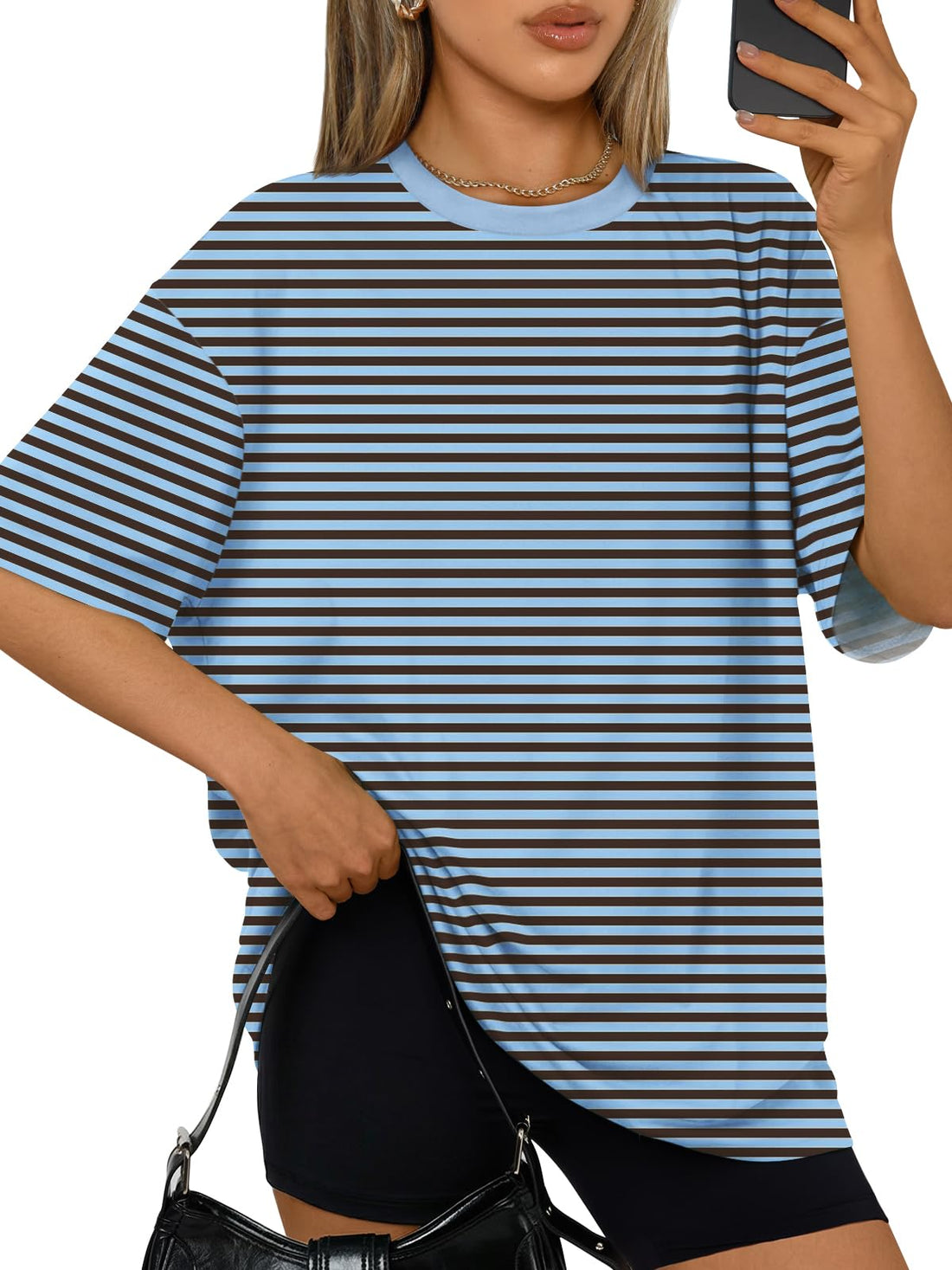 Trendy Queen Womens Oversized T-Shirts Short Sleeves Workout Tops | Casual Summer Gym Tees Plus Size Fashion Clothes 2026 WEBE CLOTHING