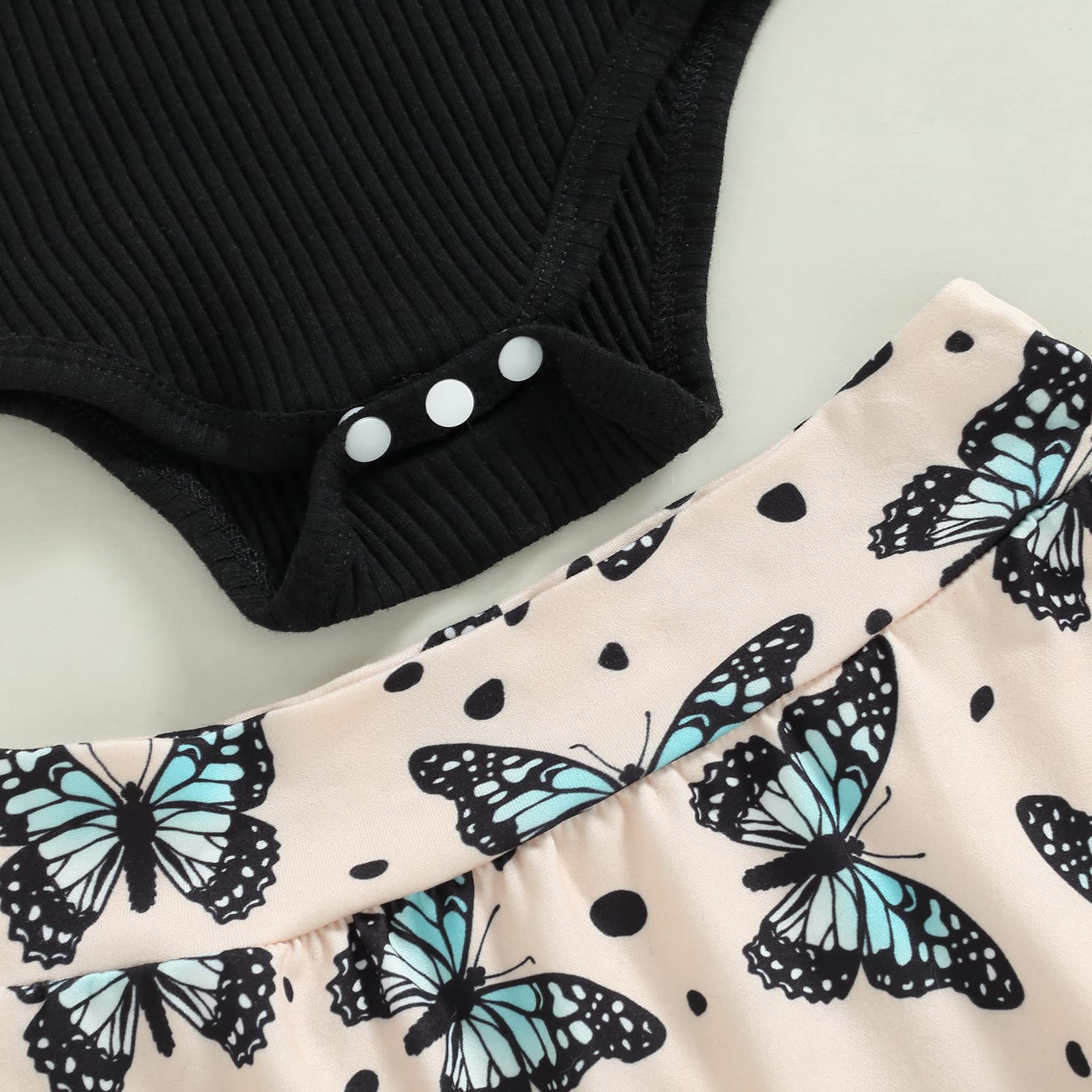 Newborn Baby Girl Summer Clothes Sleeveless Floral Top Ribbed Shorts Boho Outfit Set WEBE CLOTHING