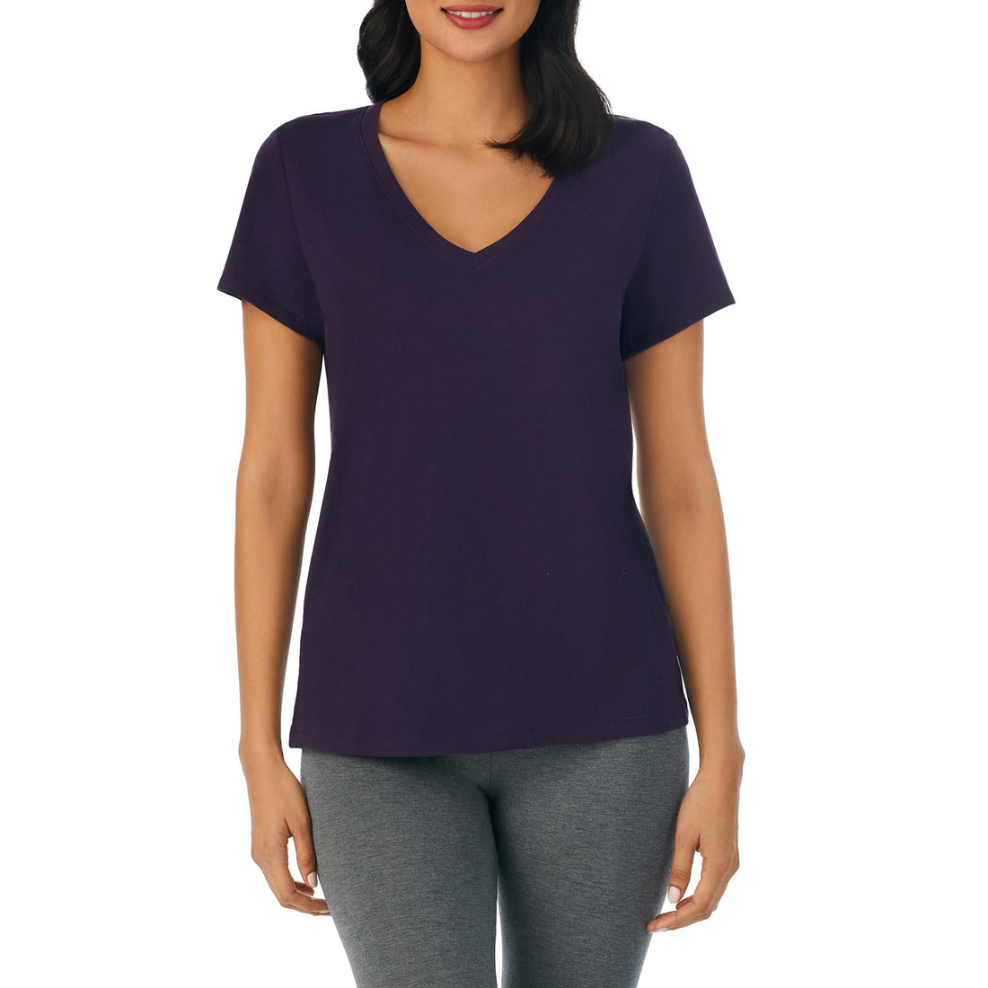 Nautica Womens Sleep Shirt - Lightweight, Breathable Pajama Top - Cotton Knit Jersey V-Neck Sleepwear and Loungewear WEBE CLOTHING
