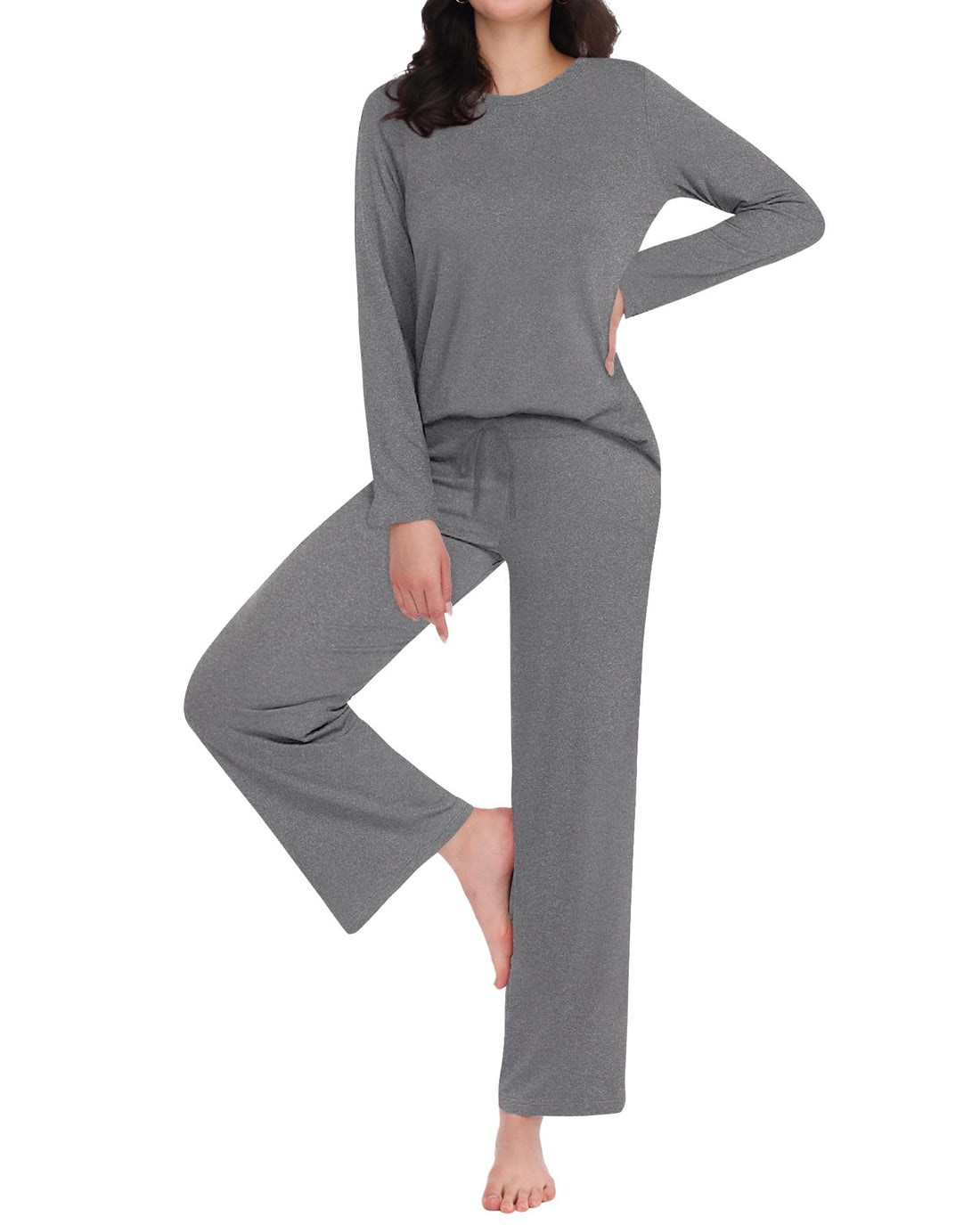ZOOSIXX Womens Pajama Sets - Soft 2 Piece Lounge Sets for Women, Long Sleeve Sleepwear & Loungewear Pjs Set WEBE CLOTHING