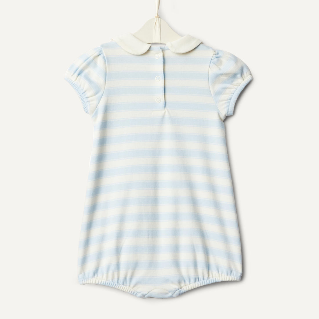 Amazon Essentials x Sofia Grainge Baby Girls' Cotton Short Sleeve Romper with Peter Pan Collar WEBE CLOTHING
