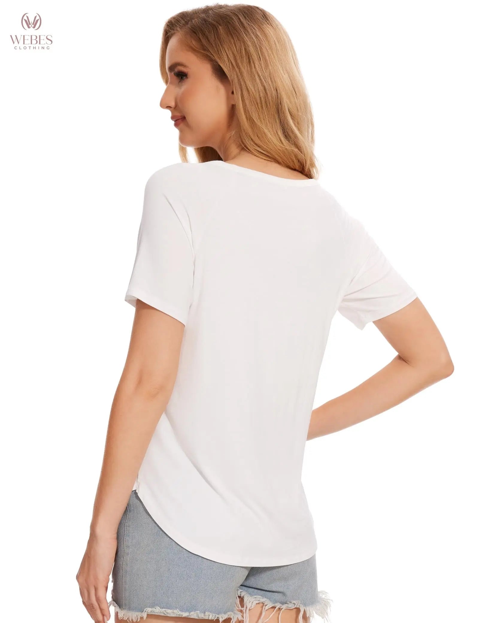 GYS Womens Pajama Tops Short Sleeve Shirts Summer Comfy Crew Neck Sleep T-Shirt