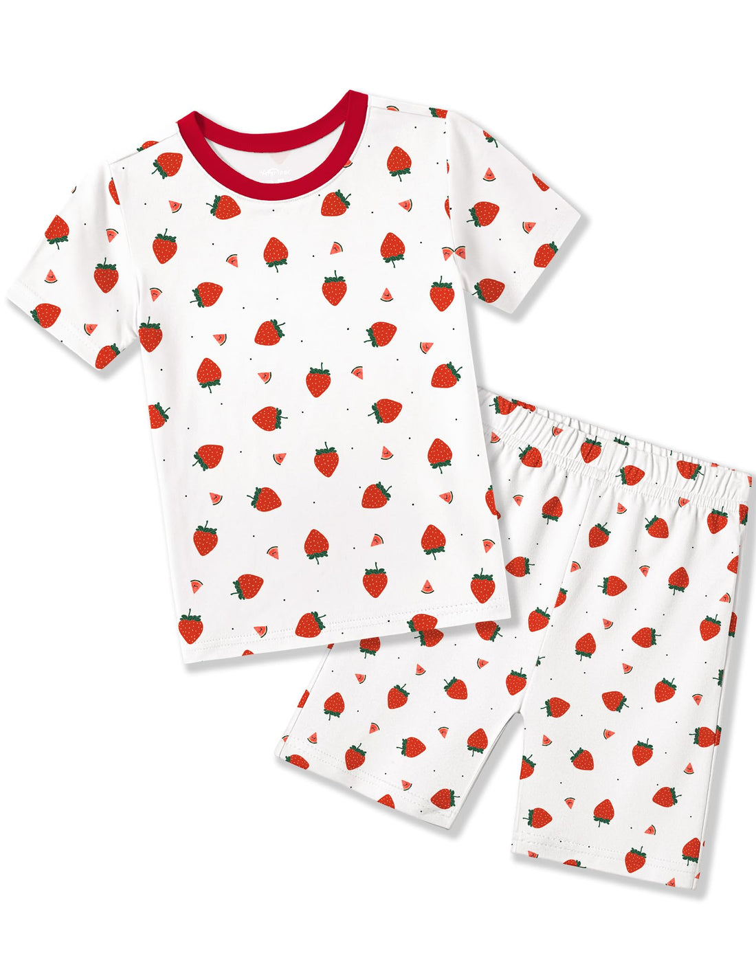 Arshiner Pajamas for Girls Summer Short Sleeve Sleepwear Kids Soft Cute Snug Fit Pjs Sets