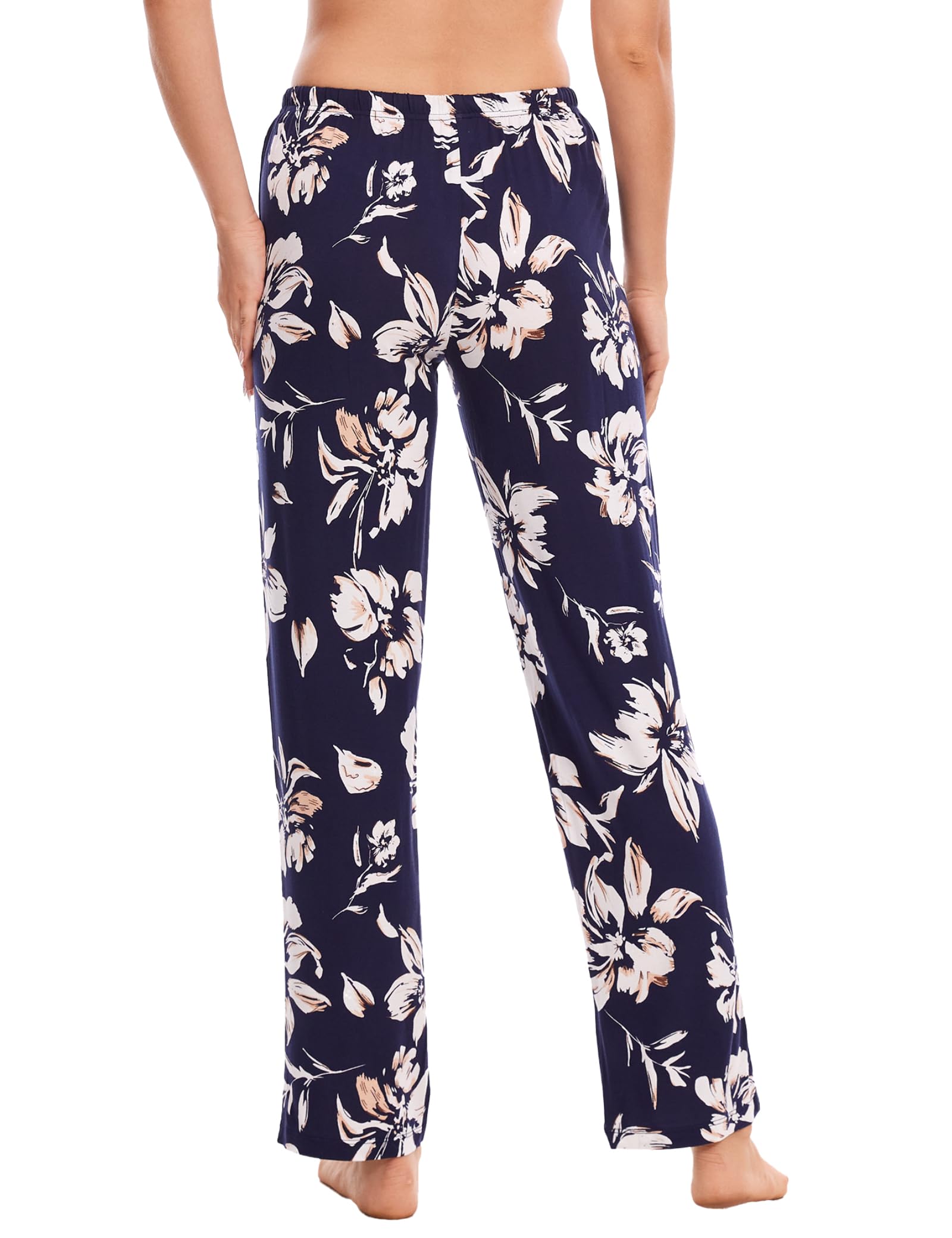 GYS Bamboo Viscose Women's Pajama Pants, Lightweight Comfy Casual Lounge Yoga Pants, Pj Bottoms Sleep Pants with Drawstring