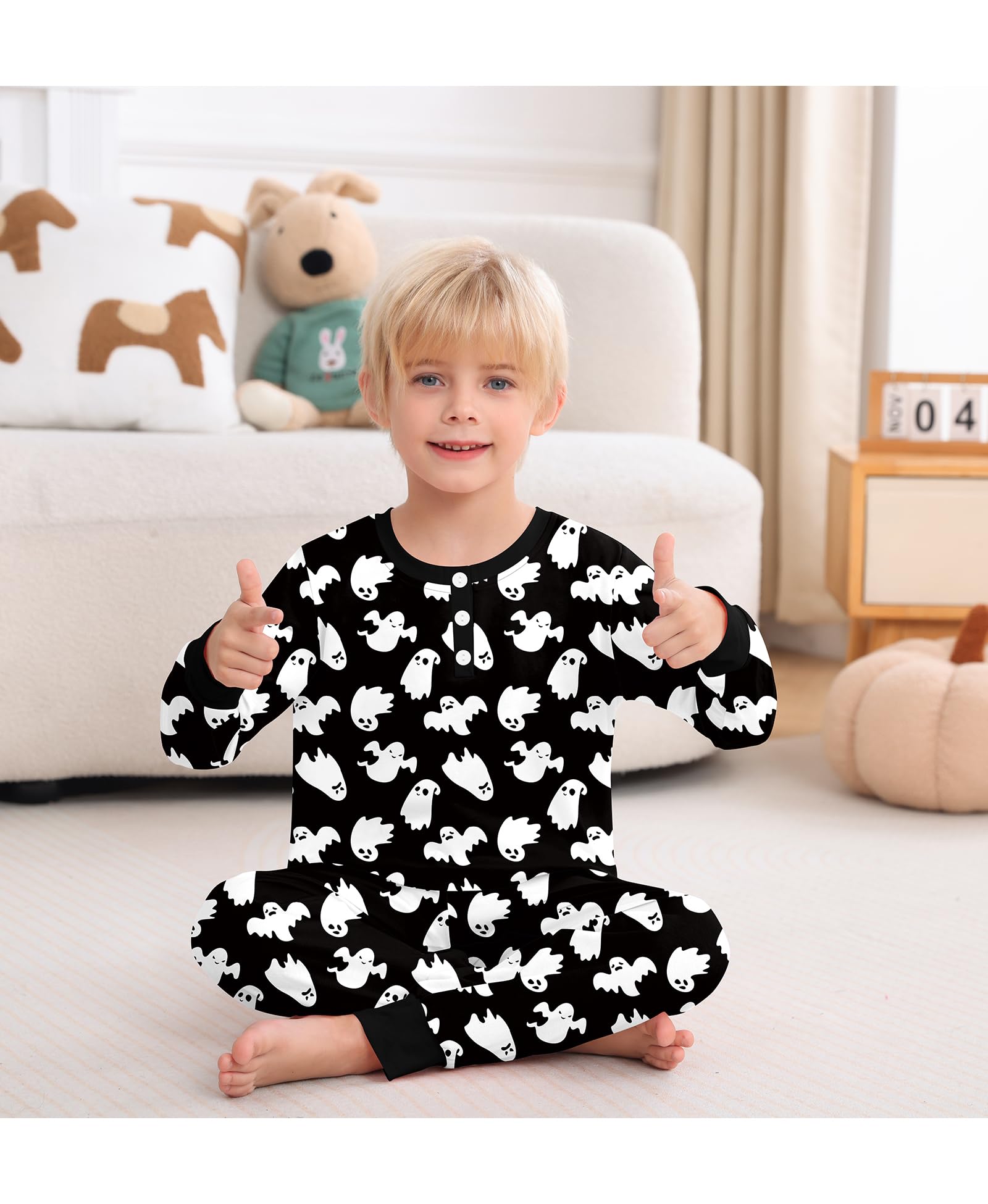SWOMOG Girls Pajama Set Short Sleeve Tops & Ruffled Shorts with Pocket 2 Piece Summer Pajamas for Kids Size 6-15