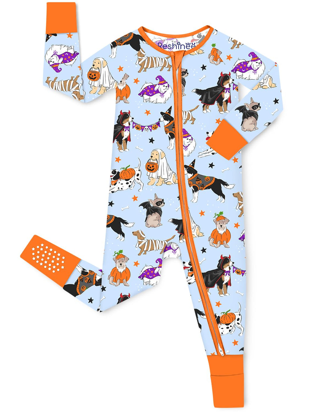 babee Reshinee Bamboo Viscose Baby Convertible Footie Pajama, Zipper Pajamas for Baby Boys & Girls, Sleep & Play Footed