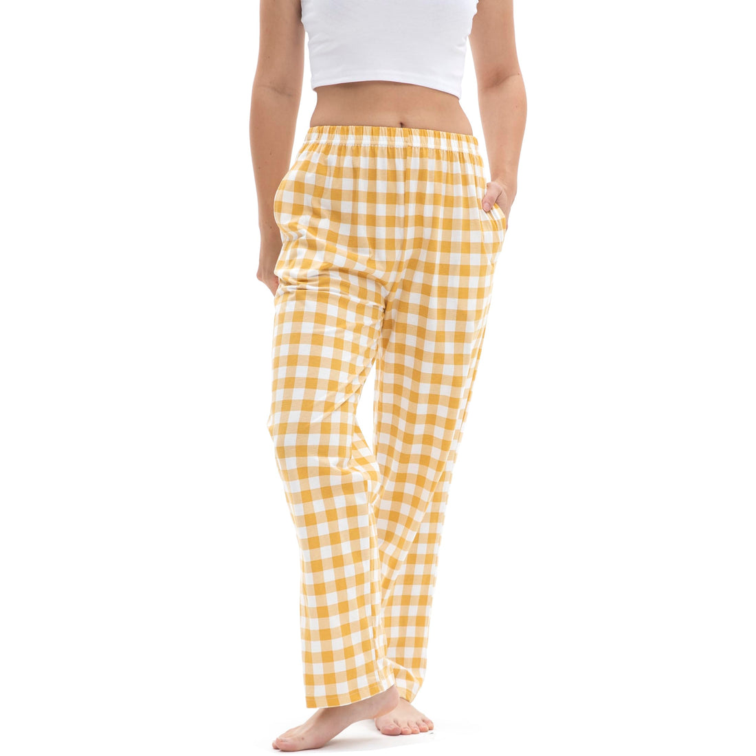 SAMGU Women's Pajama Pants, Soft Cotton Sleep Lounge Pants, Comfy Homewear pjs, Elatic Waist Pajama Bottom Pants for Women