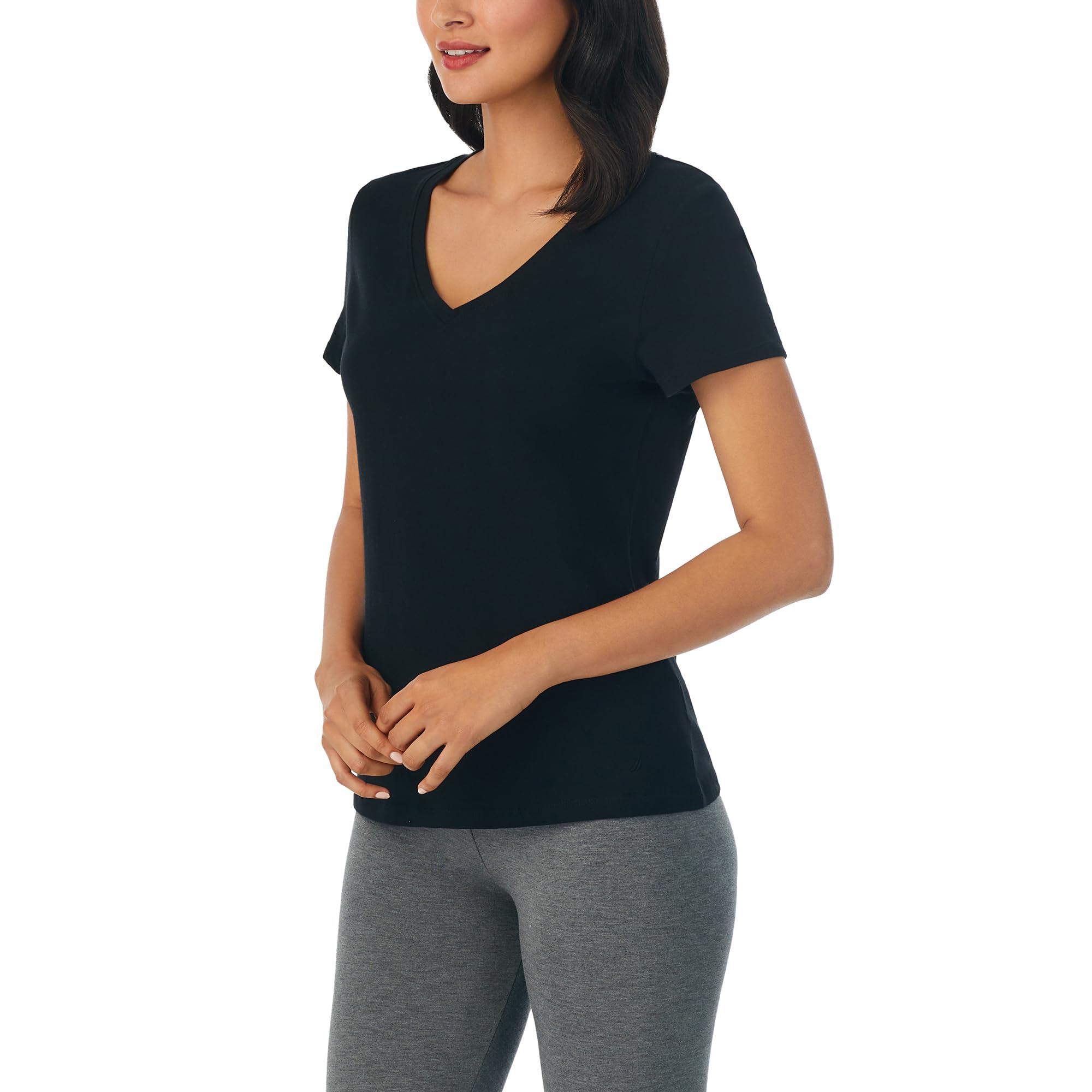 Nautica Womens Sleep Shirt - Lightweight, Breathable Pajama Top - Cotton Knit Jersey V-Neck Sleepwear and Loungewear WEBE CLOTHING