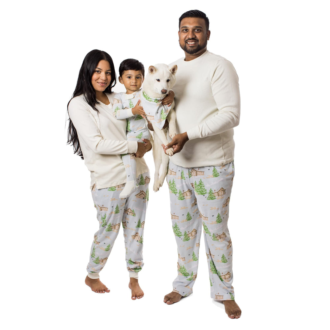 Burt's Bees Baby Matching Family Jammies, Organic Cotton Holiday Pajamas for Kids, Adults, & Pets, Perfect for Family Photos