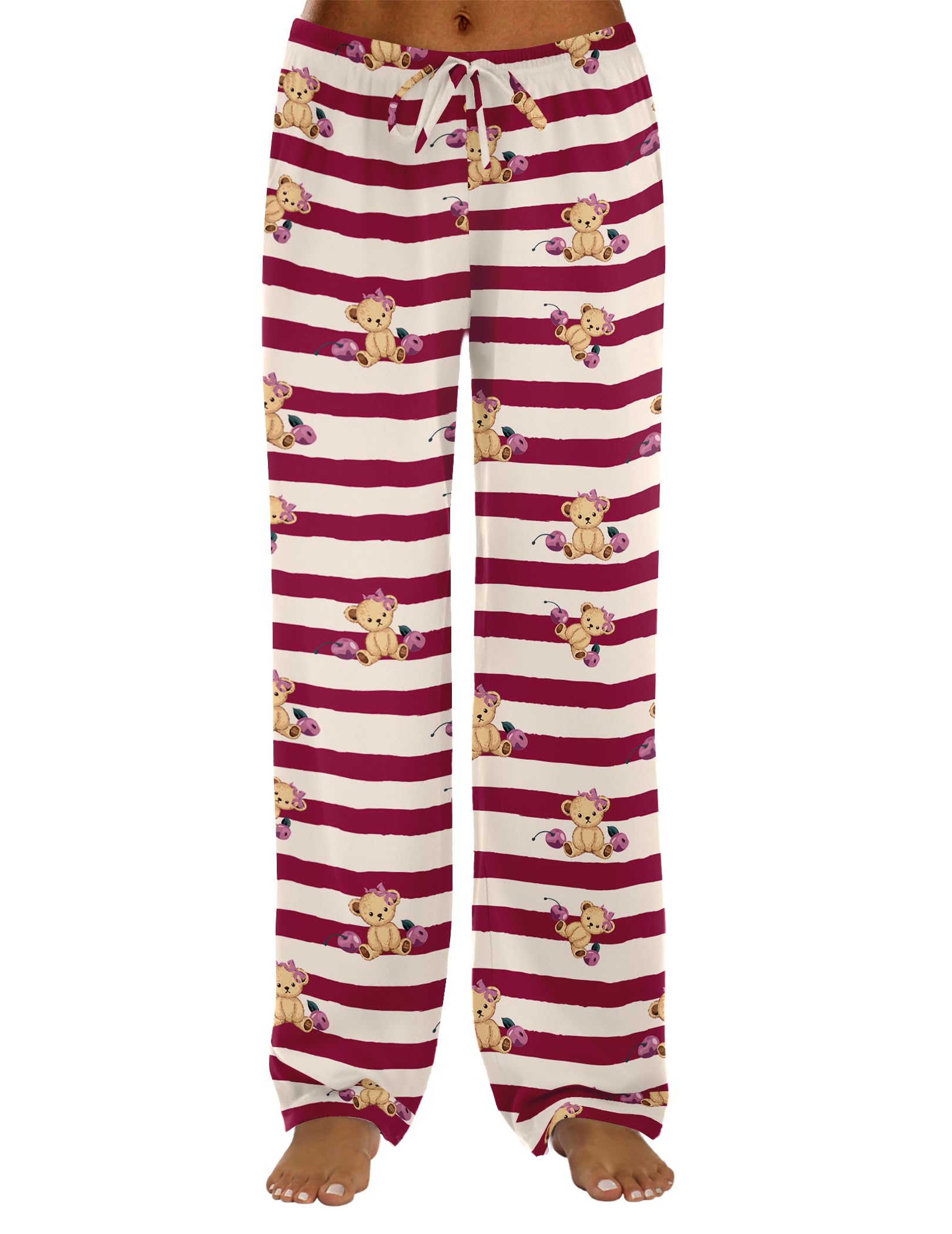 Ekouaer Women Pajama Pants Comfy Pj Bottom with Pockets Stretch Plaid Sleepwear