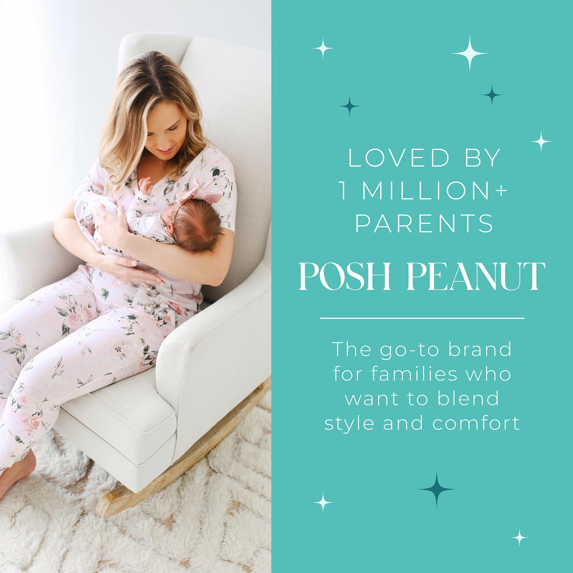 Posh Peanut Adult Pajamas Set - Two Piece Loungewear - Soft Viscose from Bamboo Nightwear PJs WEBE CLOTHING