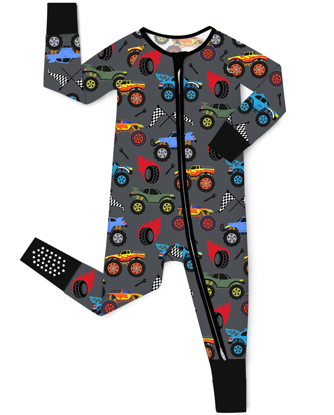 babee Reshinee Bamboo Viscose Baby Convertible Footie Pajama, Zipper Pajamas for Baby Boys & Girls, Sleep & Play Footed