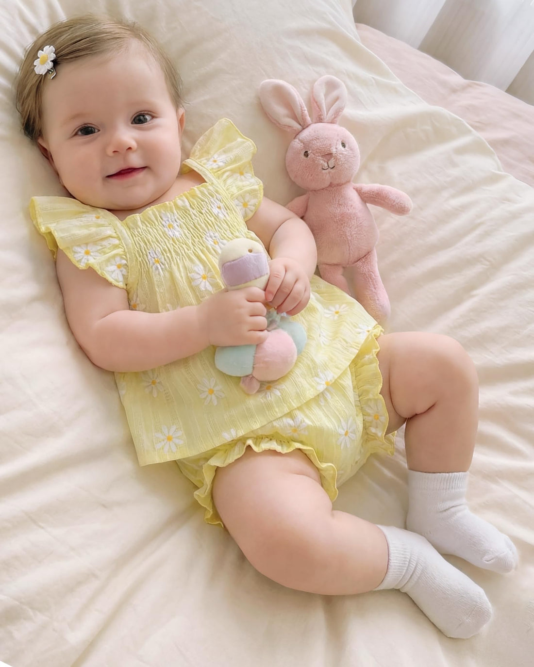 Jecson Newborn Baby Girl Summer Clothes Infant Girl Outfits Sleeveless Ruffle Top and Bloomers Shorts Set 0 3 6 12 Month WEBE CLOTHING