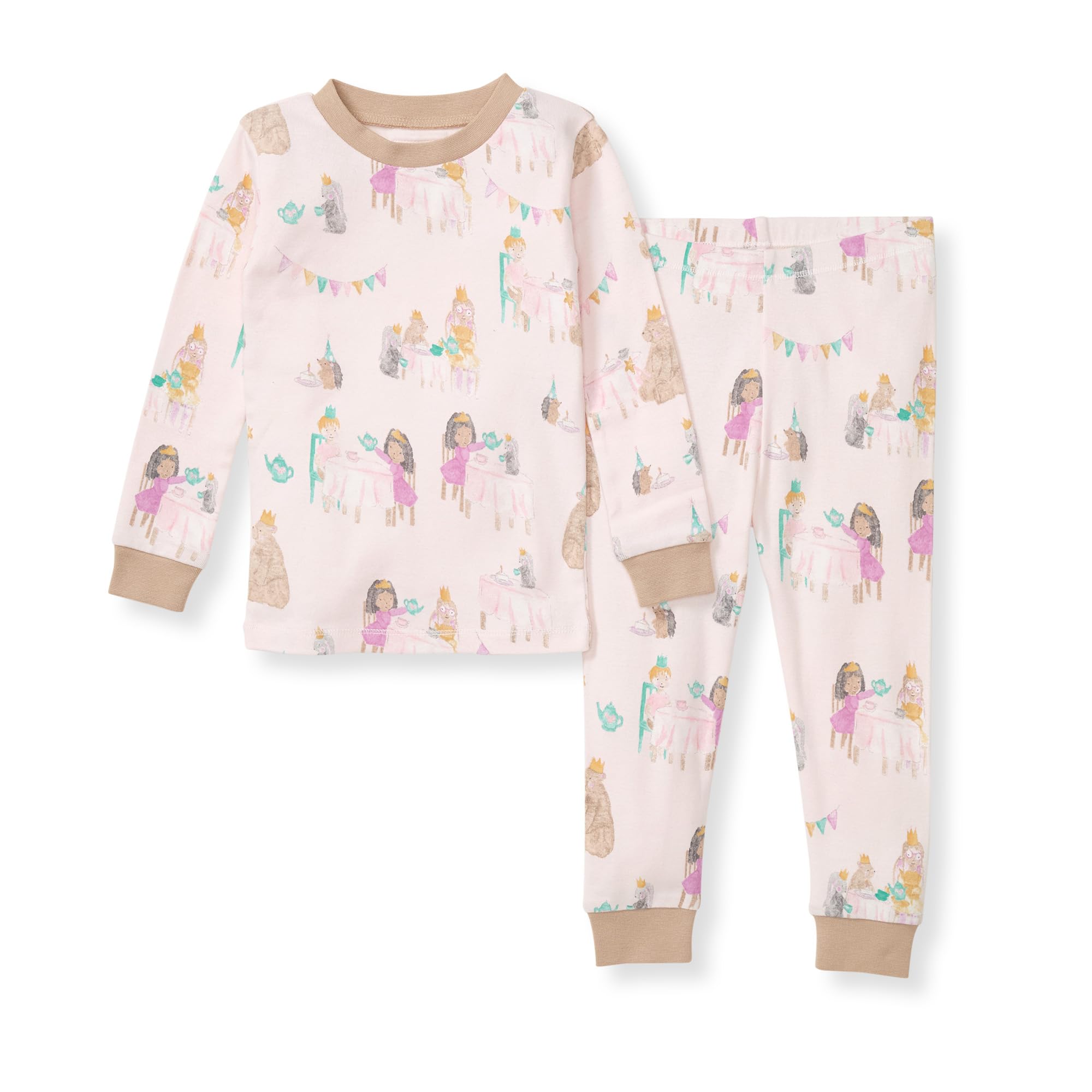 Burt's Bees Baby Organic Cotton Pajamas for Girls,100% Cotton Pajama Set