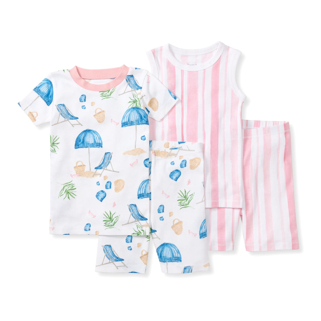 Burt's Bees Baby Unisex Cotton Pajamas, 2-Piece Short Sleeve Tee & Shorts