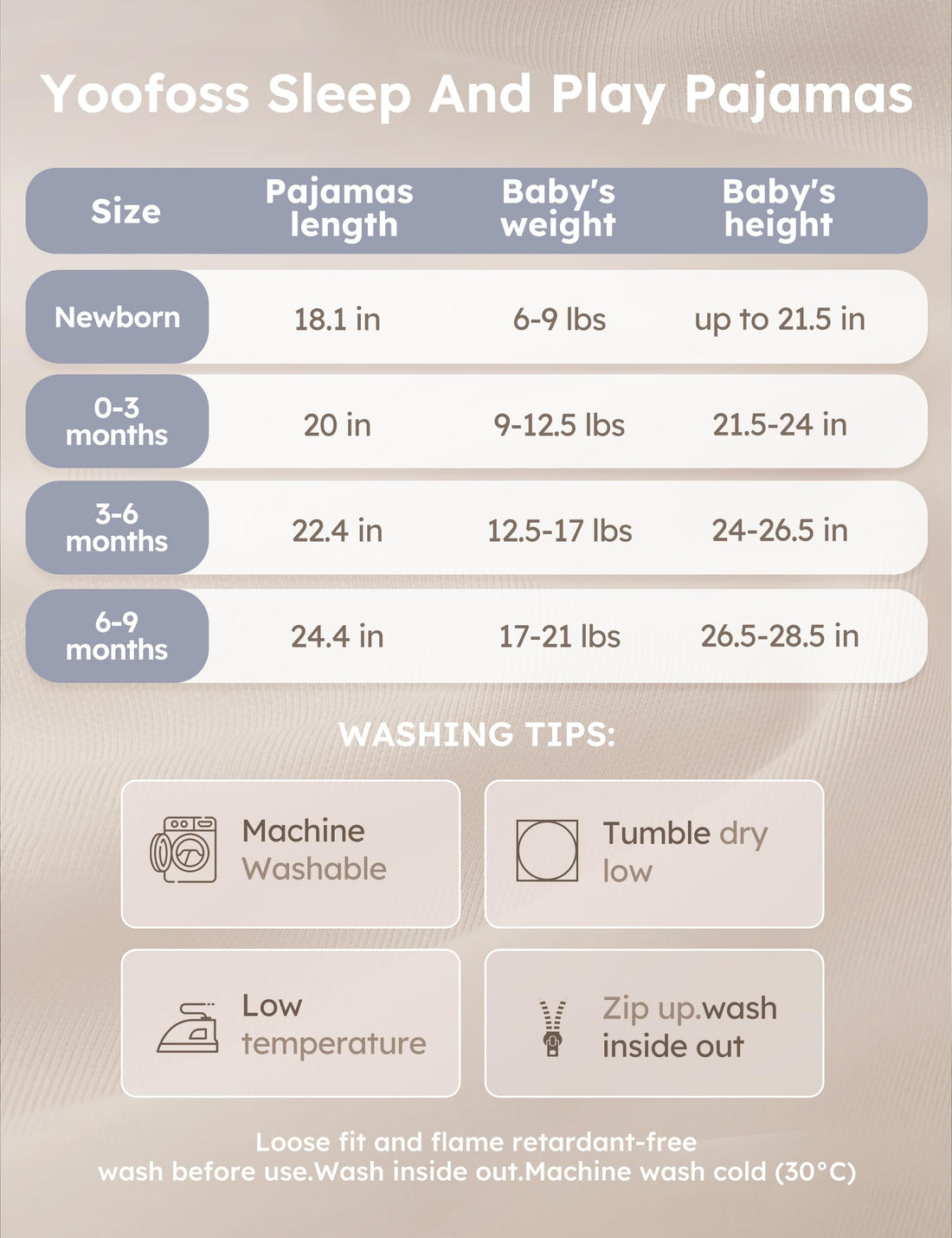Yoofoss Rayon Made From Bamboo Baby Pajamas 3pcs Newborn Sleepers For Boy Girl Clothes, 0-3 3-6 6-9 Months Footed Pjs
