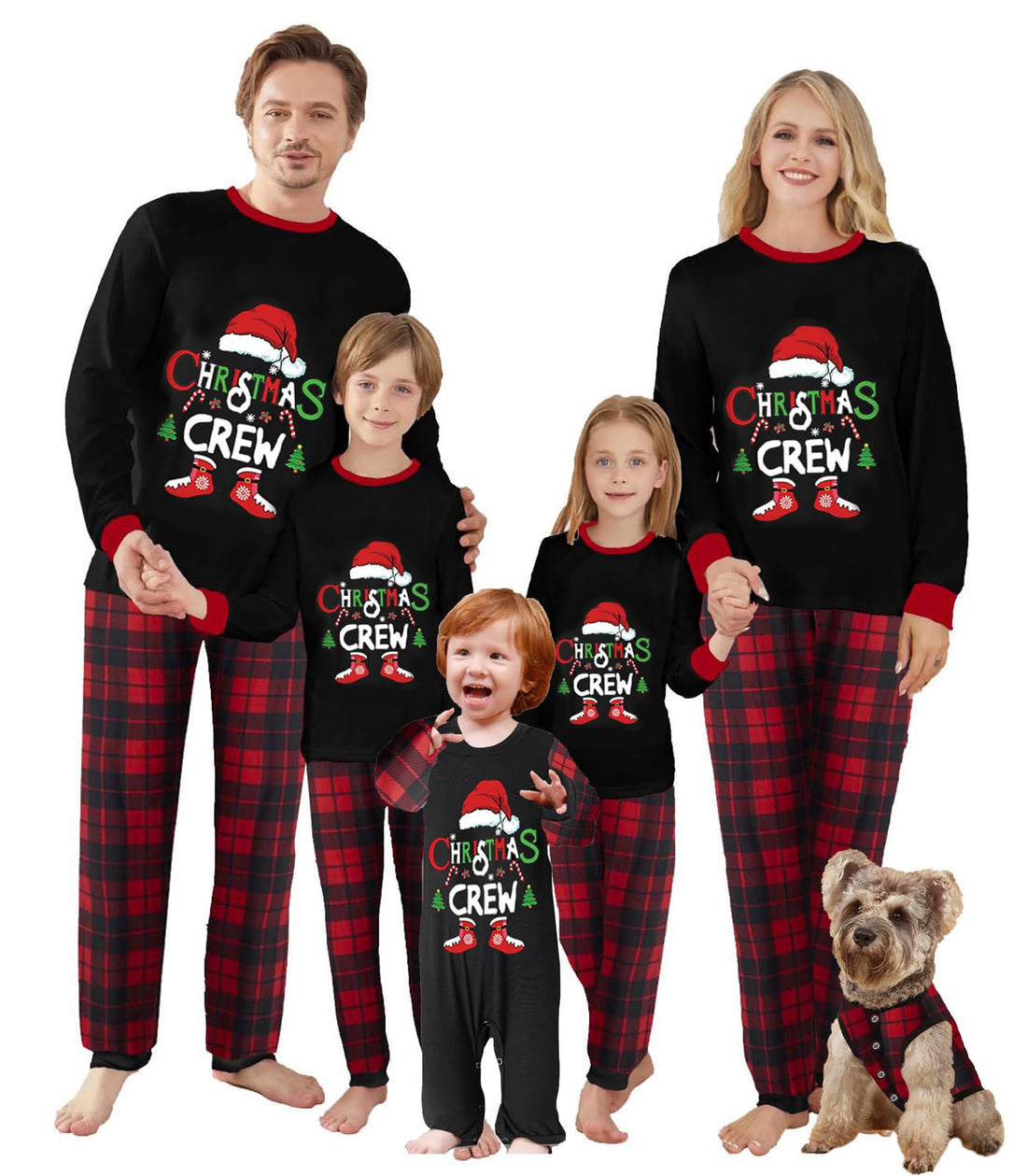 WephuPSho Christmas Family Matching Pajamas, Festive Xmas Jammies Sets for the Whole Family, Holiday Pjs Christmas