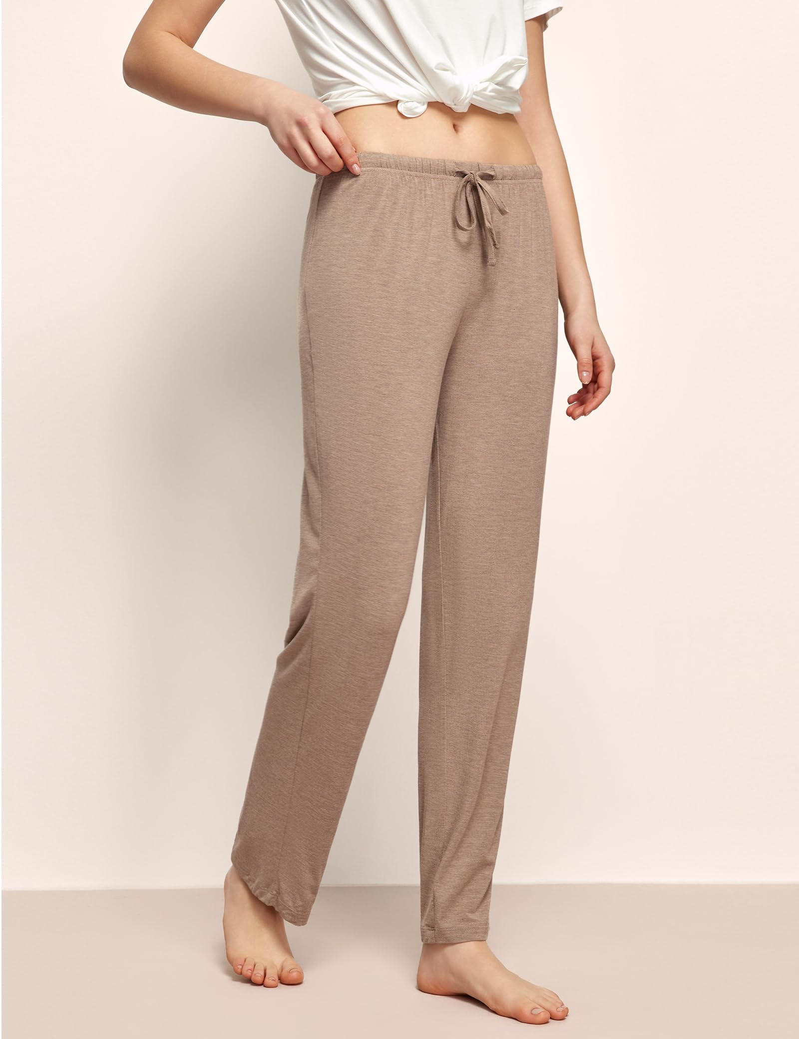 GYS Bamboo Viscose Women's Pajama Pants, Lightweight Comfy Casual Lounge Yoga Pants, Pj Bottoms Sleep Pants with Drawstring