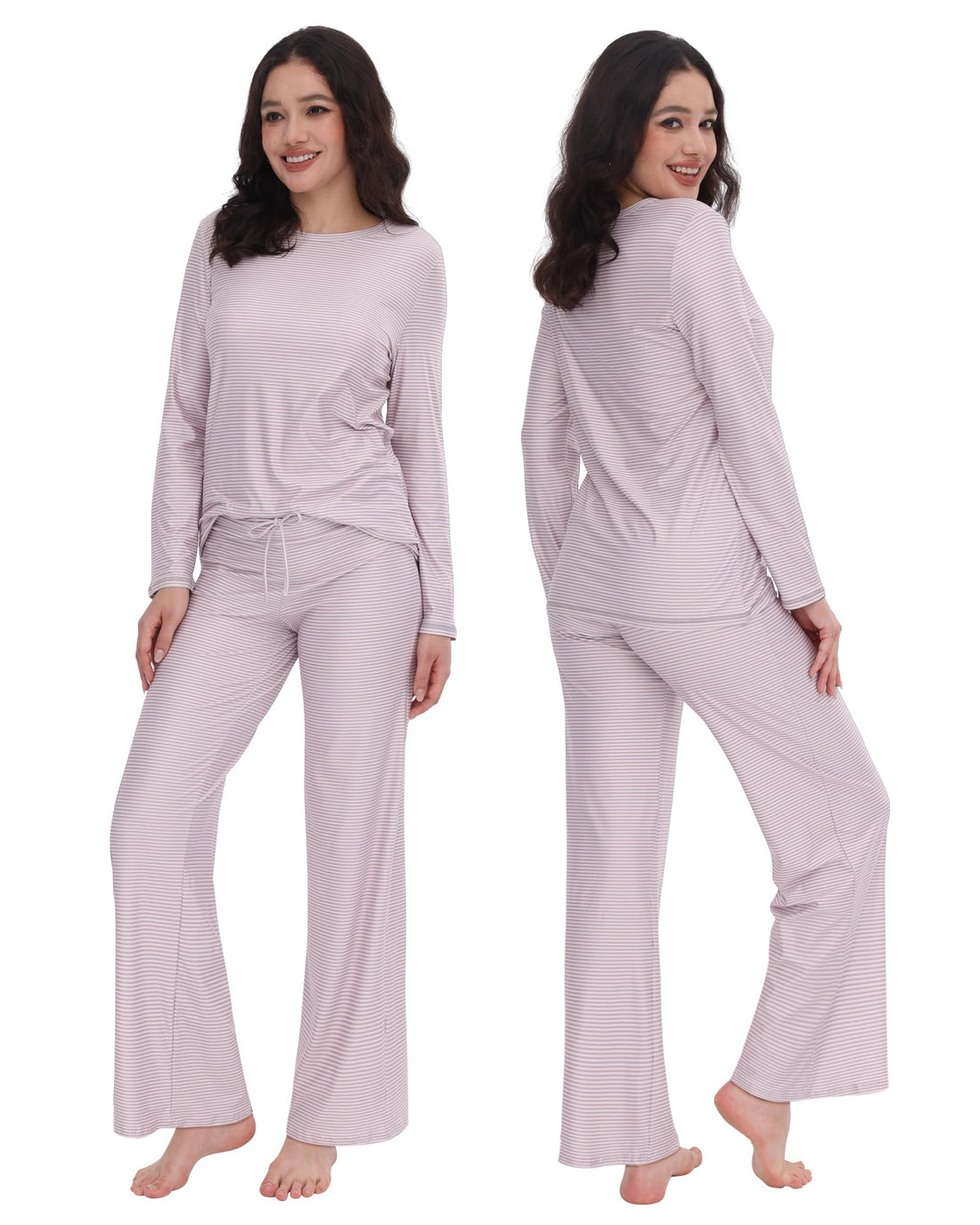 ZOOSIXX Womens Pajama Sets - Soft 2 Piece Lounge Sets for Women, Long Sleeve Sleepwear & Loungewear Pjs Set WEBE CLOTHING